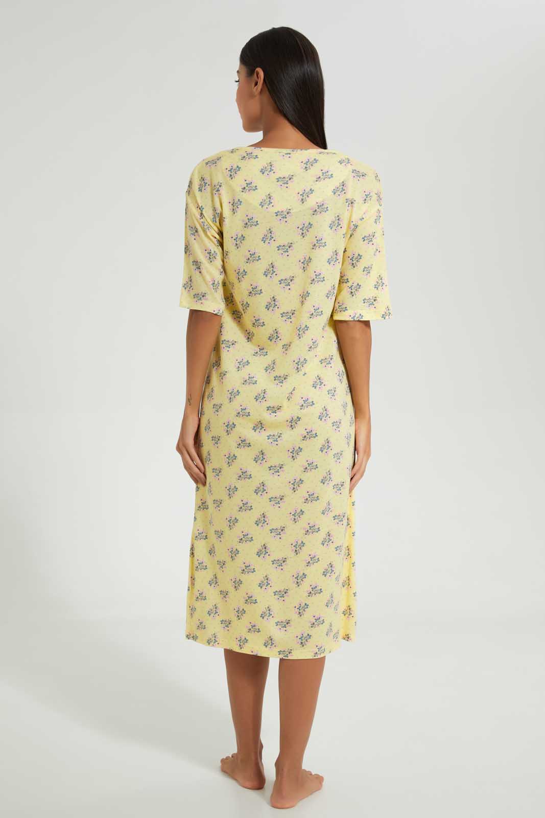 Redtag-Assorted-Floral-Printed-Nightgown-Nightgowns-Women's-