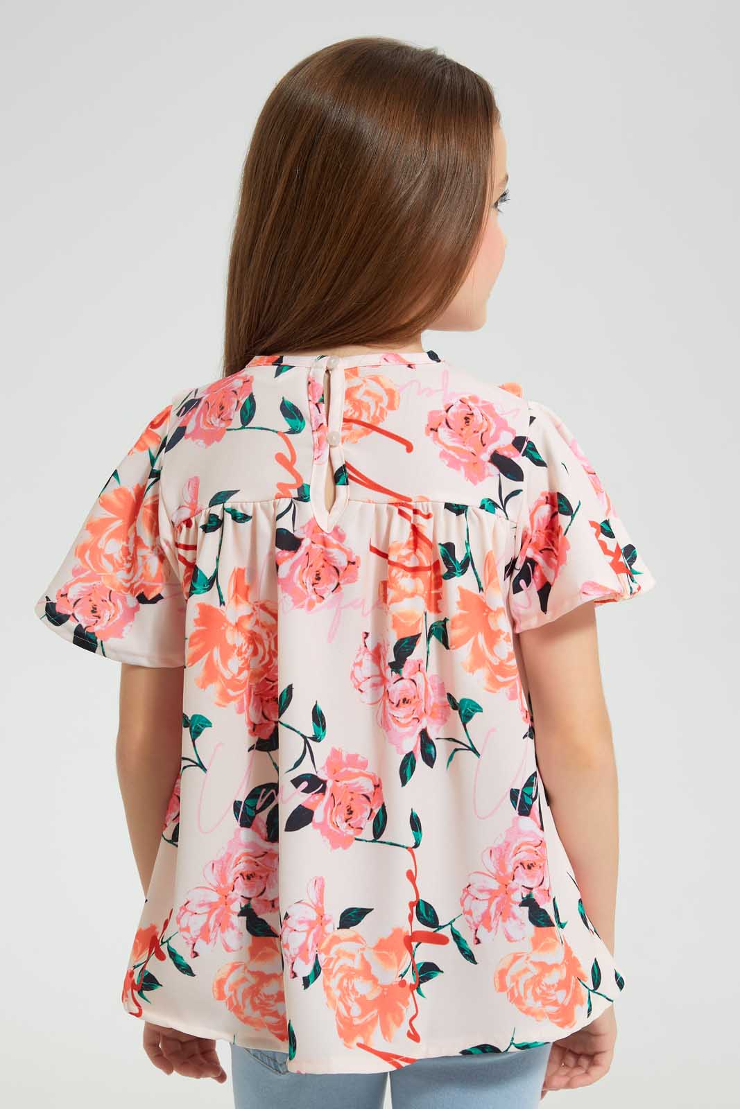 Redtag-Assorted-Printed-Collared-Blouse-Blouses-Girls-2 to 8 Years