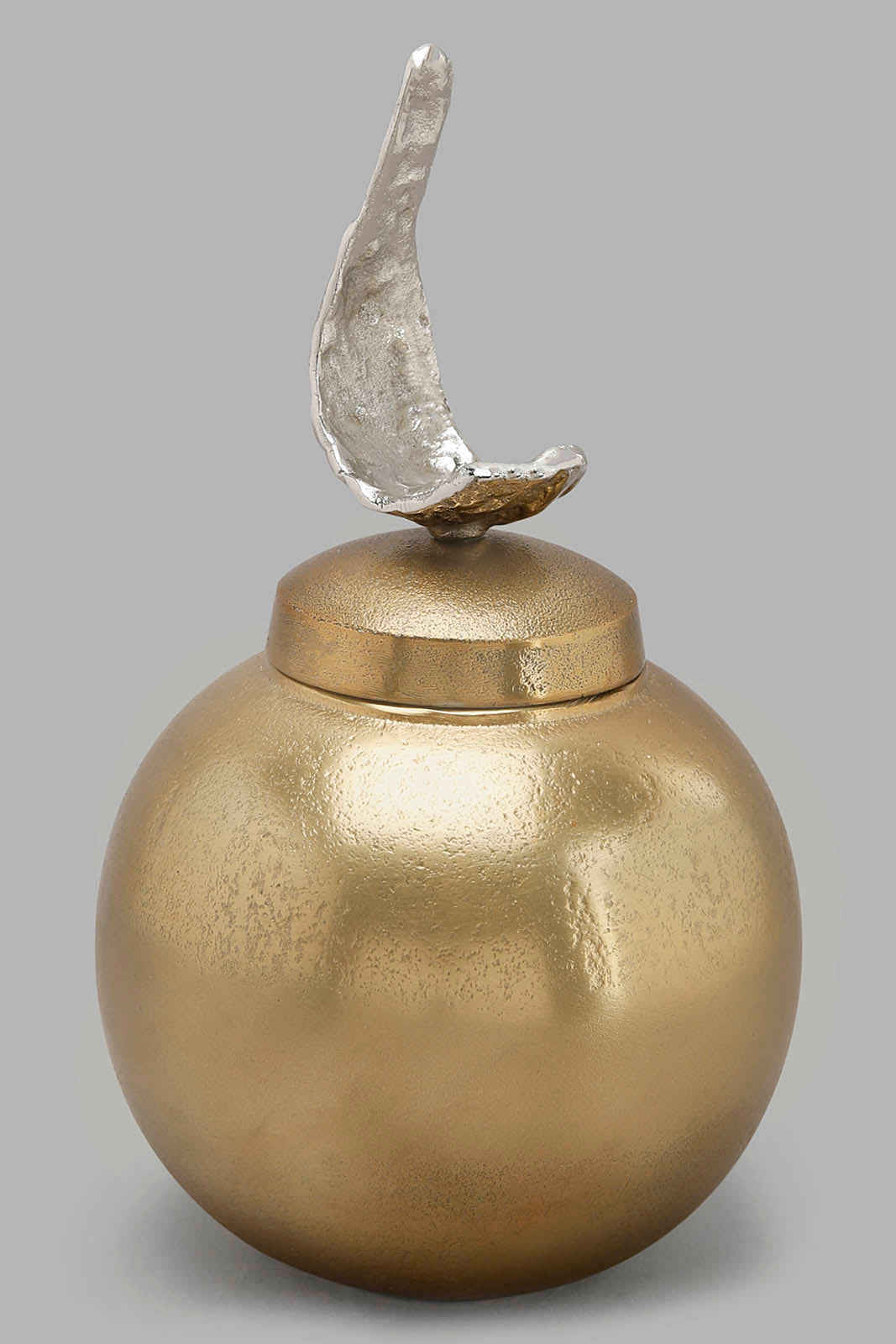 Redtag-Gold-Decorative-Circular-Box-Category:Fashion-Box,-Colour:Gold,-Deals:New-In,-Filter:Home-Decor,-HMW-HOM-Decorative-Accessories,-New-In-HMW-HOM,-Non-Sale,-Section:Homewares,-W22O-Home-Decor-