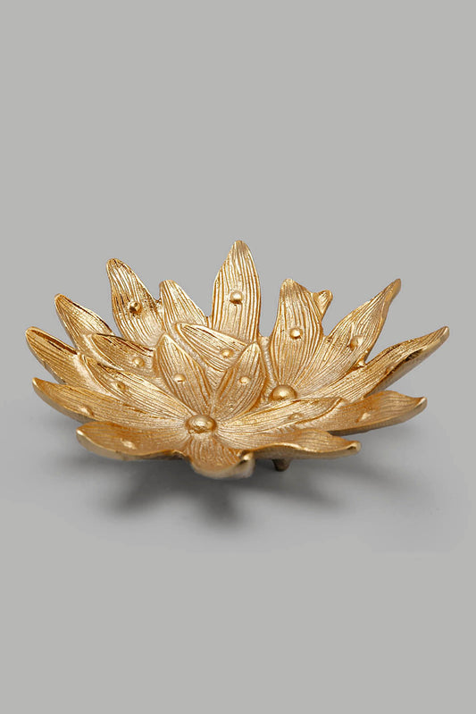 Redtag-Gold-Decorative-Leaf-Category:Artefact,-Colour:Gold,-Deals:New-In,-Filter:Home-Decor,-HMW-HOM-Decorative-Accessories,-New-In-HMW-HOM,-Non-Sale,-Section:Homewares,-W22O-Home-Decor-
