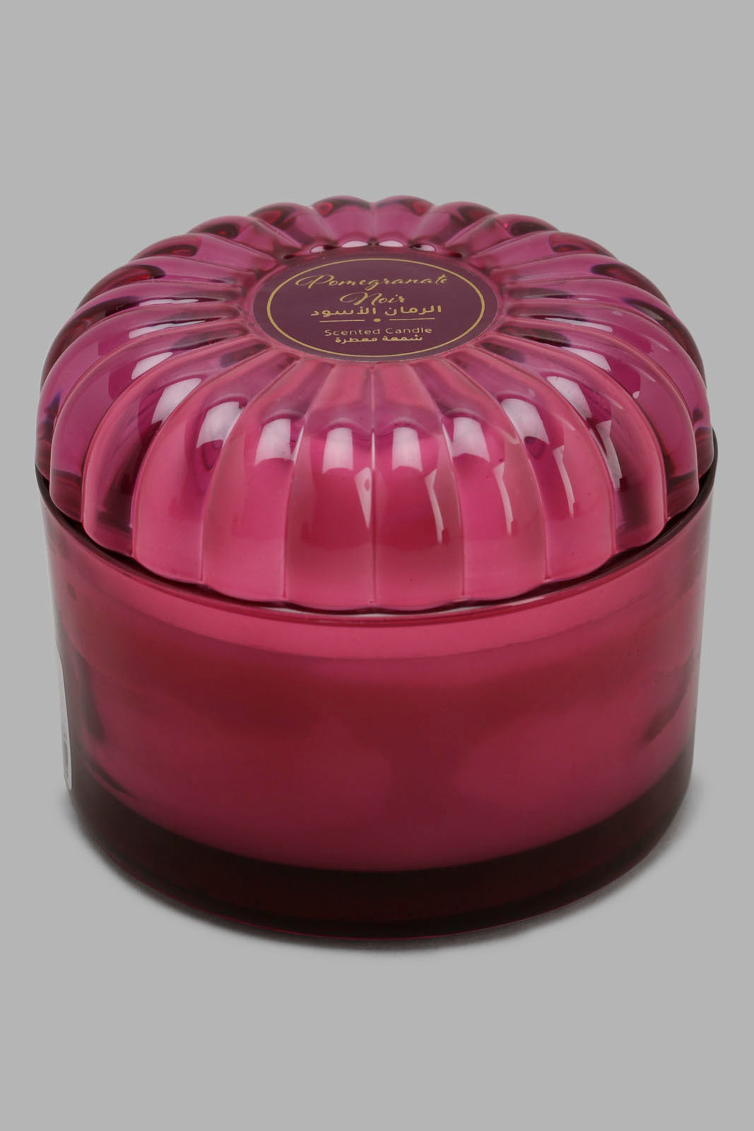 Redtag-Pomegranate-Noir-Candle-Jar-With-Lid-Category:Candles,-Colour:Pink,-Deals:New-In,-Filter:Home-Decor,-HMW-HOM-Candle-&-Fragrances,-New-In-HMW-HOM,-Non-Sale,-Section:Homewares,-W22O-Home-Decor-