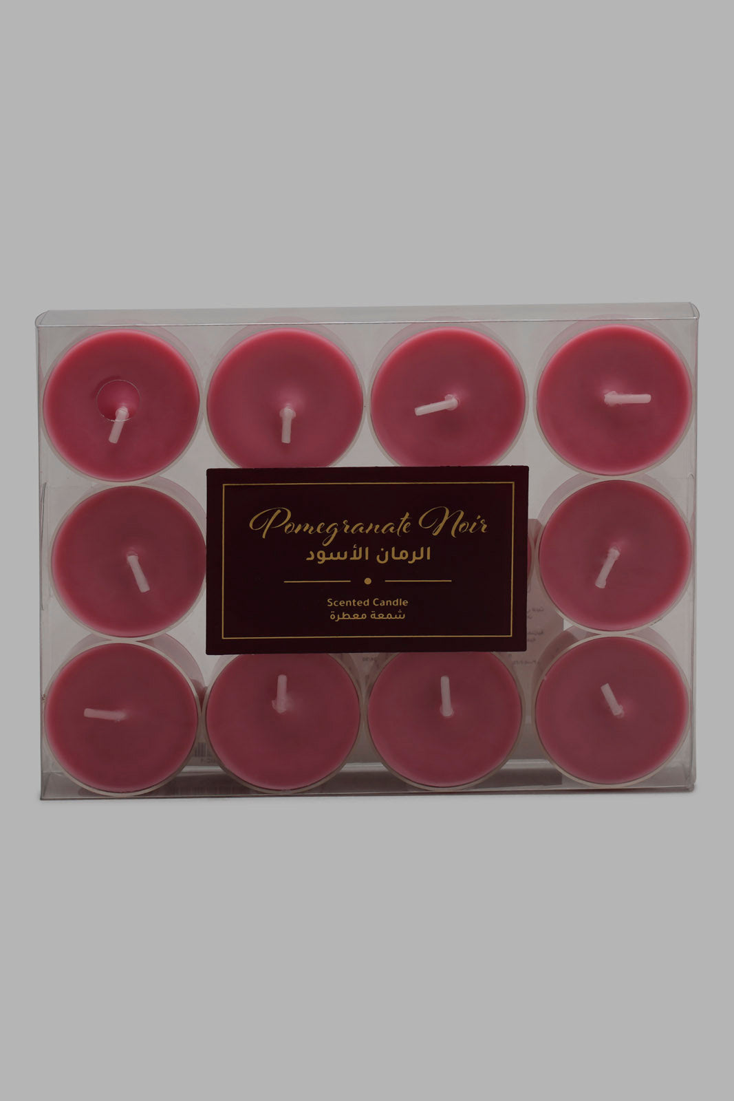 Redtag-Pomegranate-Noir-T-Light-Candle-Category:Candles,-Colour:Pink,-Deals:New-In,-Filter:Home-Decor,-HMW-HOM-Candle-&-Fragrances,-New-In-HMW-HOM,-Non-Sale,-Section:Homewares,-W22O-Home-Decor-