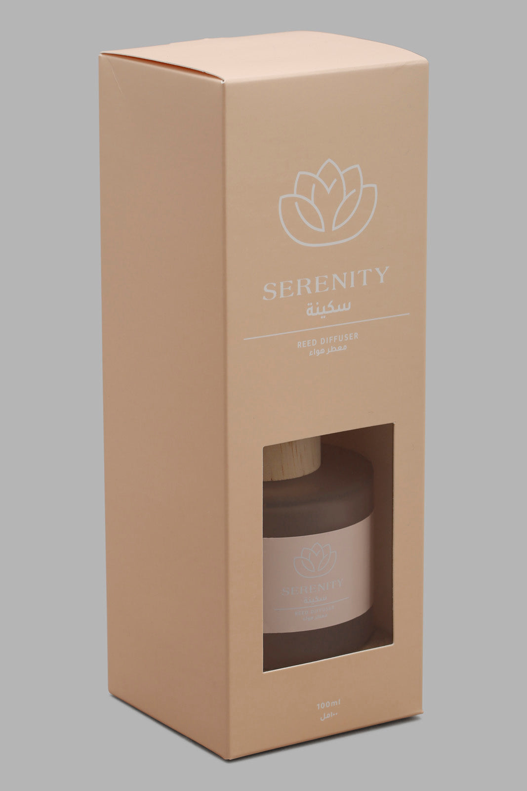 Redtag-Serenity-Diffuser-With-Woodenlid-(100Ml)-Category:Diffuser,-Colour:Pink,-Deals:New-In,-Filter:Home-Decor,-HMW-HOM-Candle-&-Fragrances,-New-In-HMW-HOM,-Non-Sale,-Section:Homewares,-W22O-Home-Decor-