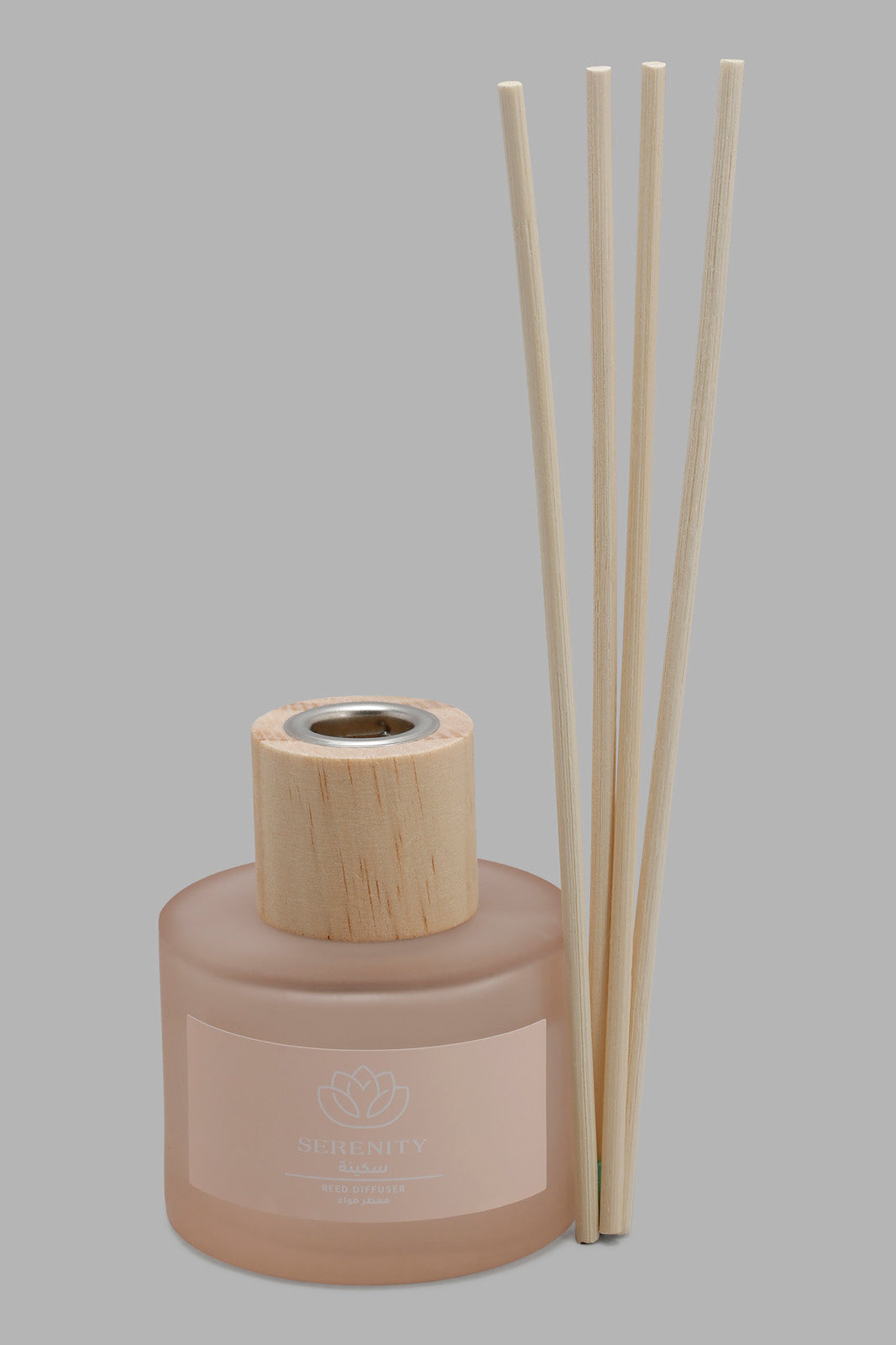 Redtag-Serenity-Diffuser-With-Woodenlid-(100Ml)-Category:Diffuser,-Colour:Pink,-Deals:New-In,-Filter:Home-Decor,-HMW-HOM-Candle-&-Fragrances,-New-In-HMW-HOM,-Non-Sale,-Section:Homewares,-W22O-Home-Decor-