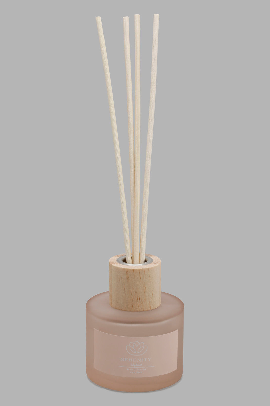 Redtag-Serenity-Diffuser-With-Woodenlid-(100Ml)-Category:Diffuser,-Colour:Pink,-Deals:New-In,-Filter:Home-Decor,-HMW-HOM-Candle-&-Fragrances,-New-In-HMW-HOM,-Non-Sale,-Section:Homewares,-W22O-Home-Decor-