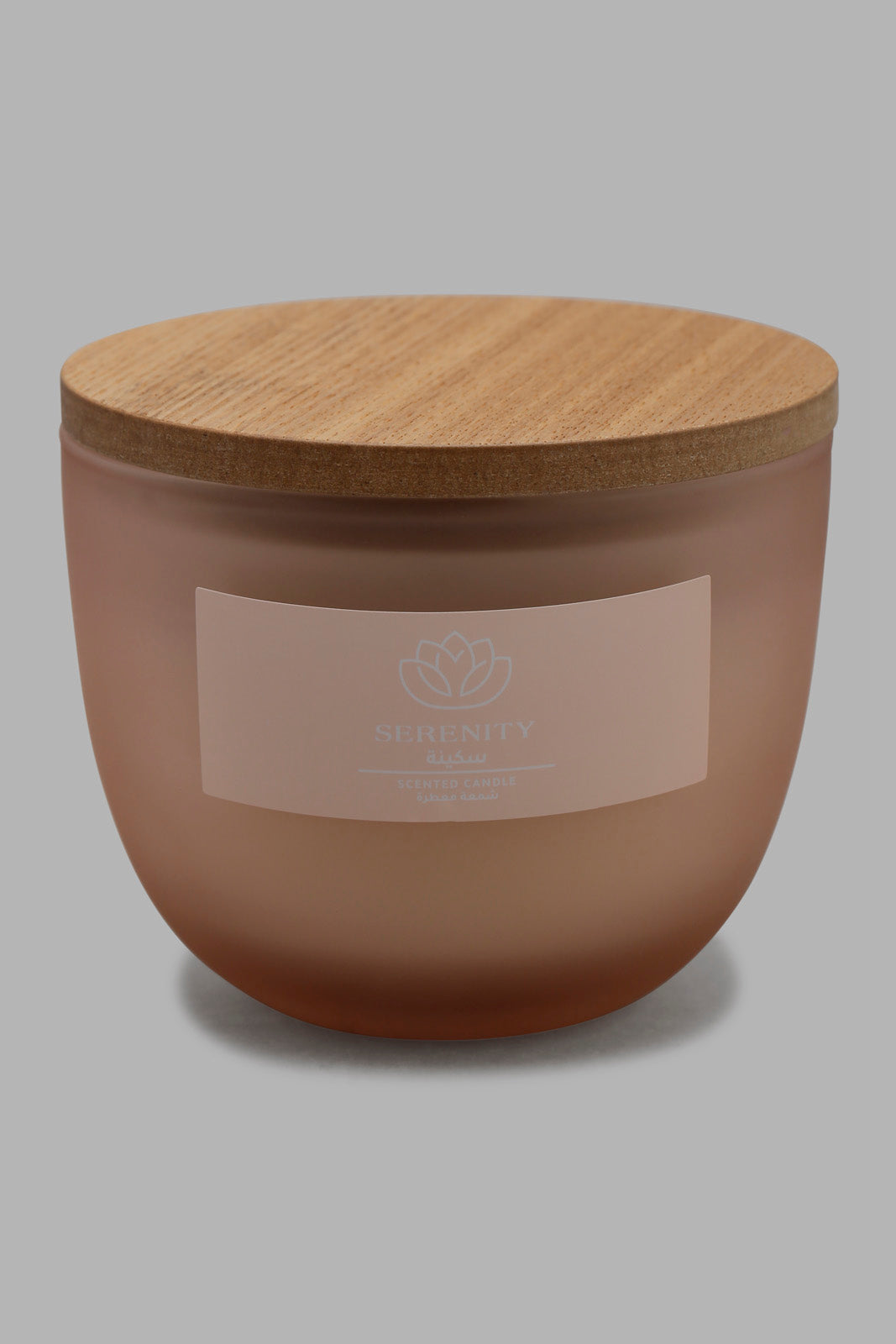 Redtag-Serenity-Candle-With-Woodenlid-Category:Candles,-Colour:Pink,-Deals:New-In,-Filter:Home-Decor,-HMW-HOM-Candle-&-Fragrances,-New-In-HMW-HOM,-Non-Sale,-Section:Homewares,-W22O-Home-Decor-
