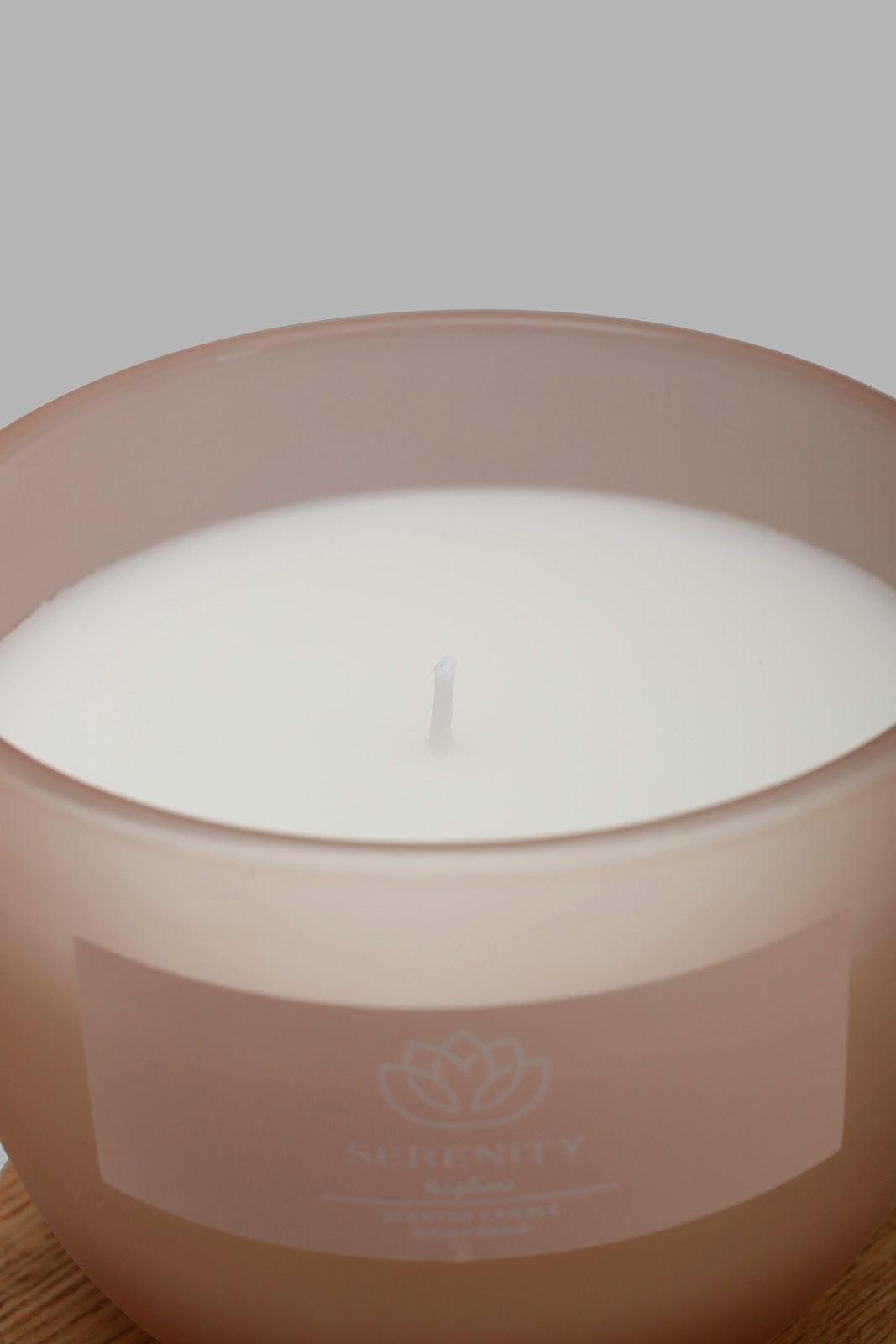 Redtag-Serenity-Candle-With-Woodenlid-Category:Candles,-Colour:Pink,-Deals:New-In,-Filter:Home-Decor,-HMW-HOM-Candle-&-Fragrances,-New-In-HMW-HOM,-Non-Sale,-Section:Homewares,-W22O-Home-Decor-