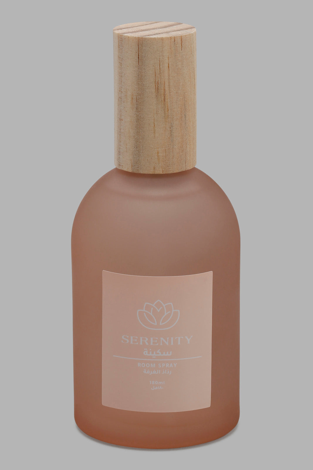 Redtag-Serenity-Roomspray-With-Woodenlid-(180Ml)-Category:Diffuser,-Colour:Pink,-Deals:New-In,-Filter:Home-Decor,-HMW-HOM-Candle-&-Fragrances,-New-In-HMW-HOM,-Non-Sale,-Section:Homewares,-W22O-Home-Decor-