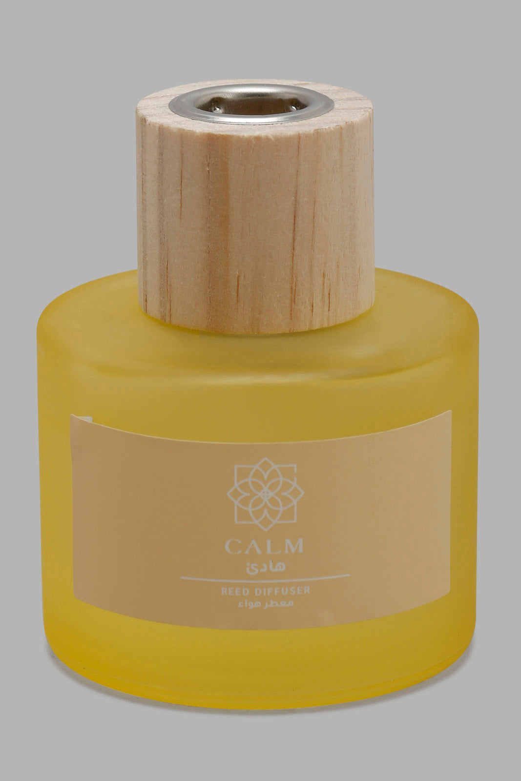 Redtag-Calm-Diffuser-With-Woodenlid-(100Ml)-Category:Diffuser,-Colour:Yellow,-Deals:New-In,-Filter:Home-Decor,-HARMONY,-HMW-HOM-Candle-&-Fragrances,-New-In-HMW-HOM,-Non-Sale,-Section:Homewares,-W22O-Home-Decor-