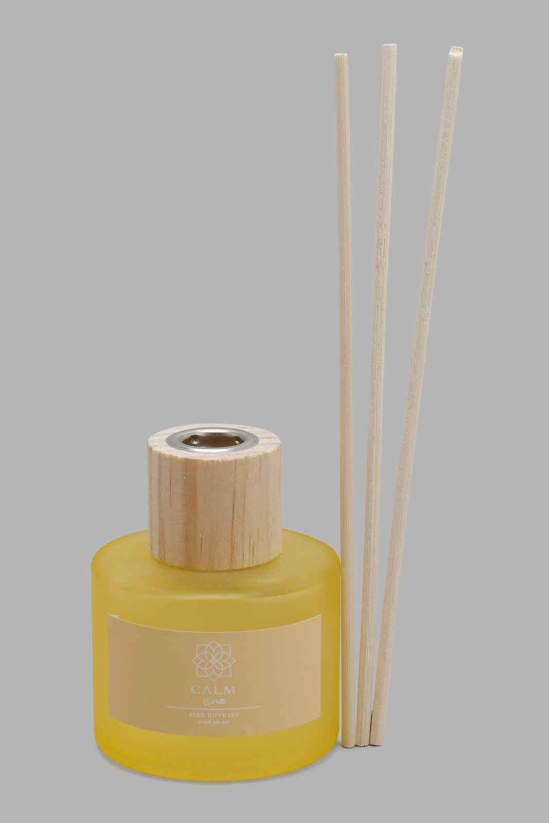Redtag-Calm-Diffuser-With-Woodenlid-(100Ml)-Category:Diffuser,-Colour:Yellow,-Deals:New-In,-Filter:Home-Decor,-HARMONY,-HMW-HOM-Candle-&-Fragrances,-New-In-HMW-HOM,-Non-Sale,-Section:Homewares,-W22O-Home-Decor-