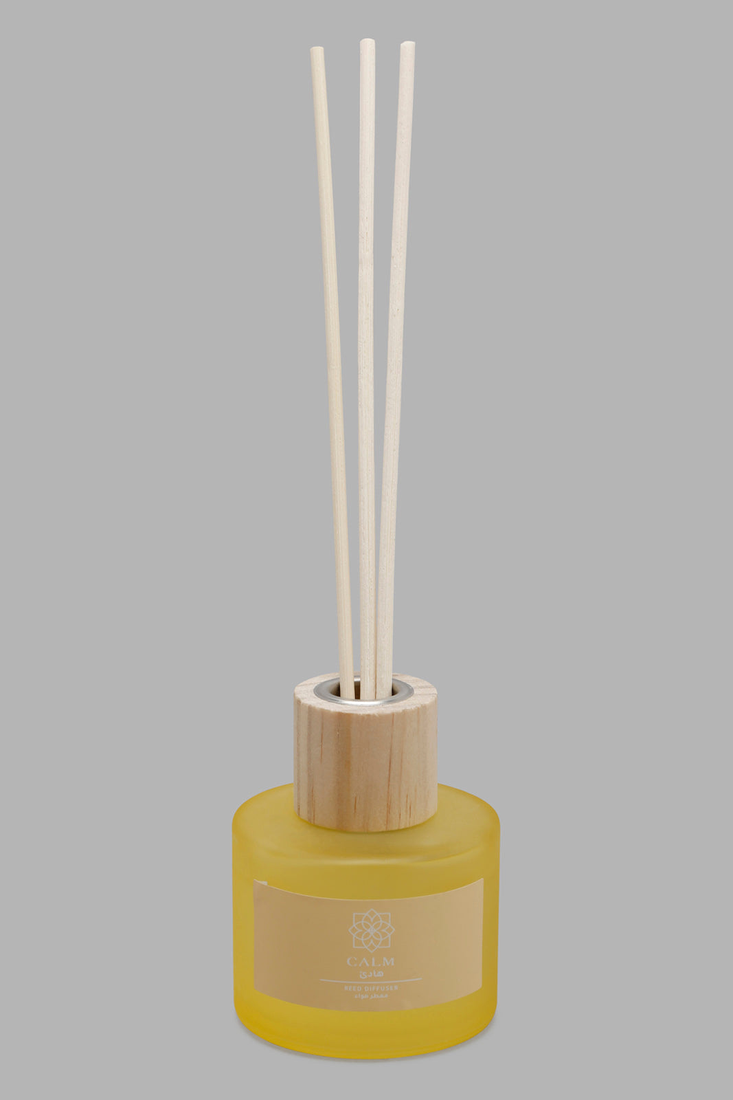 Redtag-Calm-Diffuser-With-Woodenlid-(100Ml)-Category:Diffuser,-Colour:Yellow,-Deals:New-In,-Filter:Home-Decor,-HARMONY,-HMW-HOM-Candle-&-Fragrances,-New-In-HMW-HOM,-Non-Sale,-Section:Homewares,-W22O-Home-Decor-