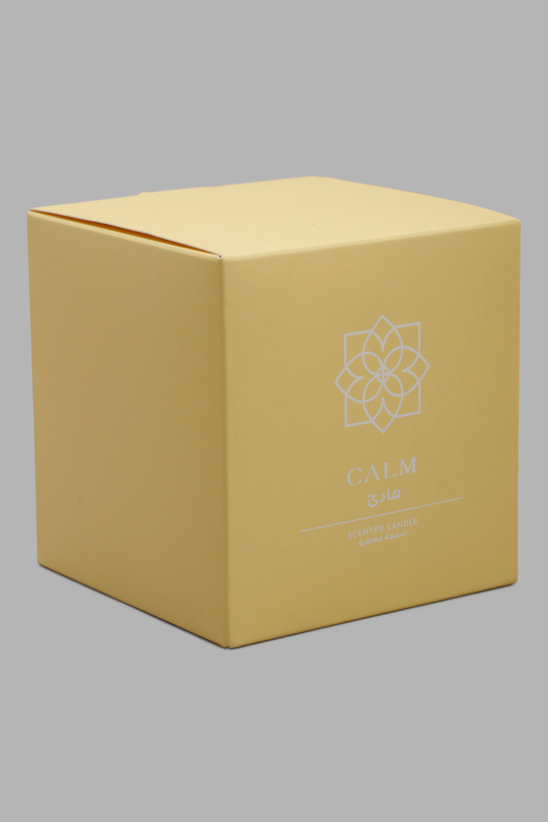Redtag-Calm-Candle-With-Woodenlid-Category:Candles,-Colour:Yellow,-Deals:New-In,-Filter:Home-Decor,-HMW-HOM-Candle-&-Fragrances,-New-In-HMW-HOM,-Non-Sale,-Section:Homewares,-W22O-Home-Decor-