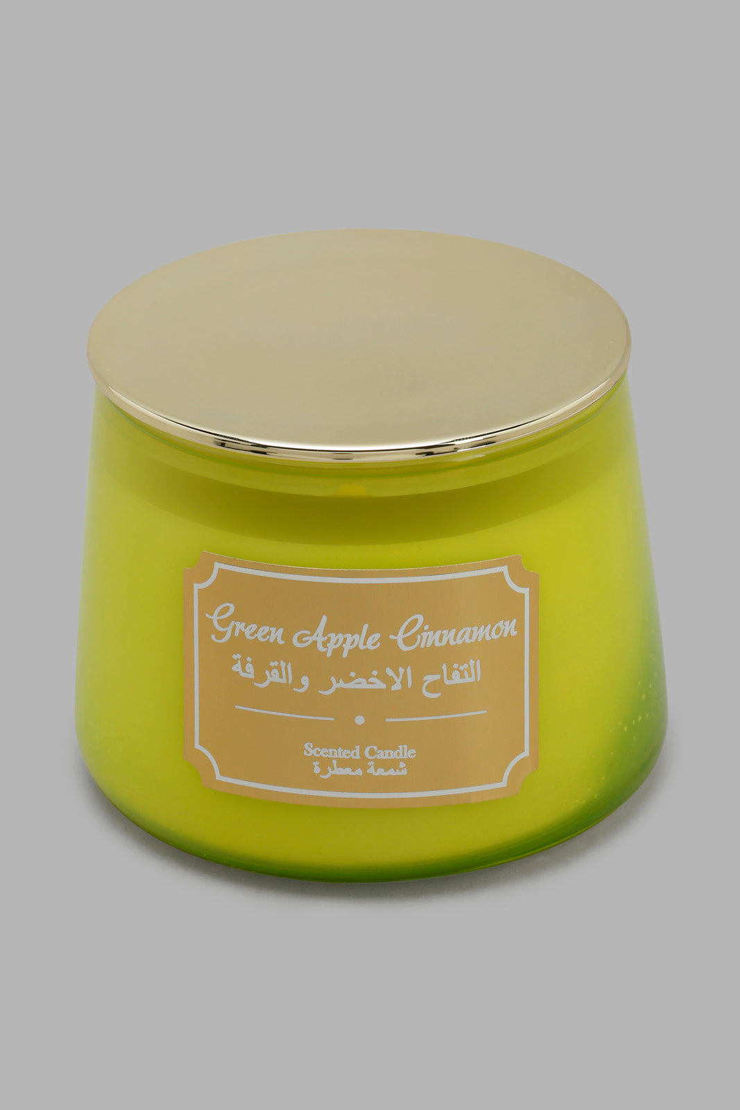 Redtag-Green-Apple-Candle-With-Gold-Lid-Category:Candles,-Colour:Green,-Deals:New-In,-Filter:Home-Decor,-HMW-HOM-Candle-&-Fragrances,-New-In-HMW-HOM,-Non-Sale,-Section:Homewares,-W22O-Home-Decor-