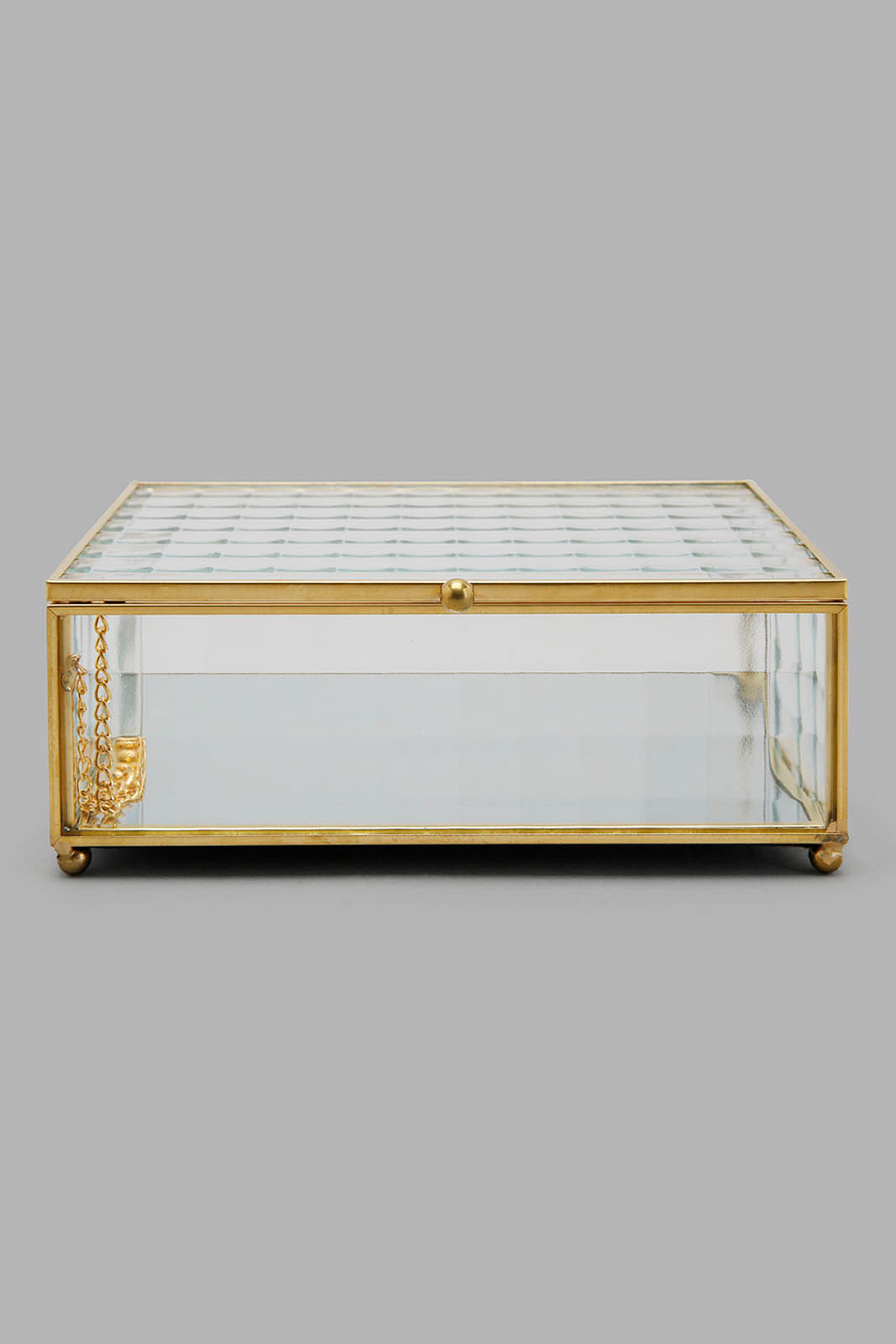 Redtag-Gold-Metal-Edge-Jewellery-Box-(M)-Category:Fashion-Box,-Colour:Gold,-Deals:New-In,-Filter:Home-Decor,-HMW-HOM-Decorative-Accessories,-New-In-HMW-HOM,-Non-Sale,-Section:Homewares,-W22O-Home-Decor-