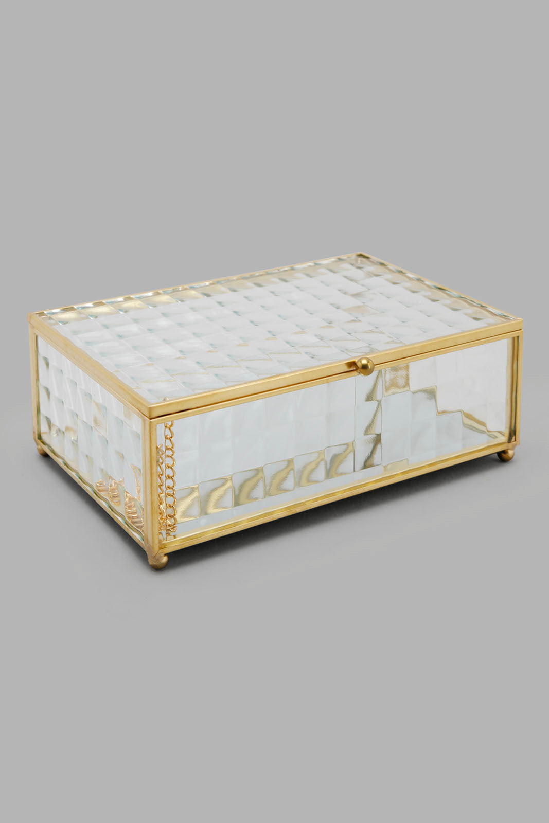 Redtag-Gold-Metal-Edge-Jewellery-Box-(M)-Category:Fashion-Box,-Colour:Gold,-Deals:New-In,-Filter:Home-Decor,-HMW-HOM-Decorative-Accessories,-New-In-HMW-HOM,-Non-Sale,-Section:Homewares,-W22O-Home-Decor-