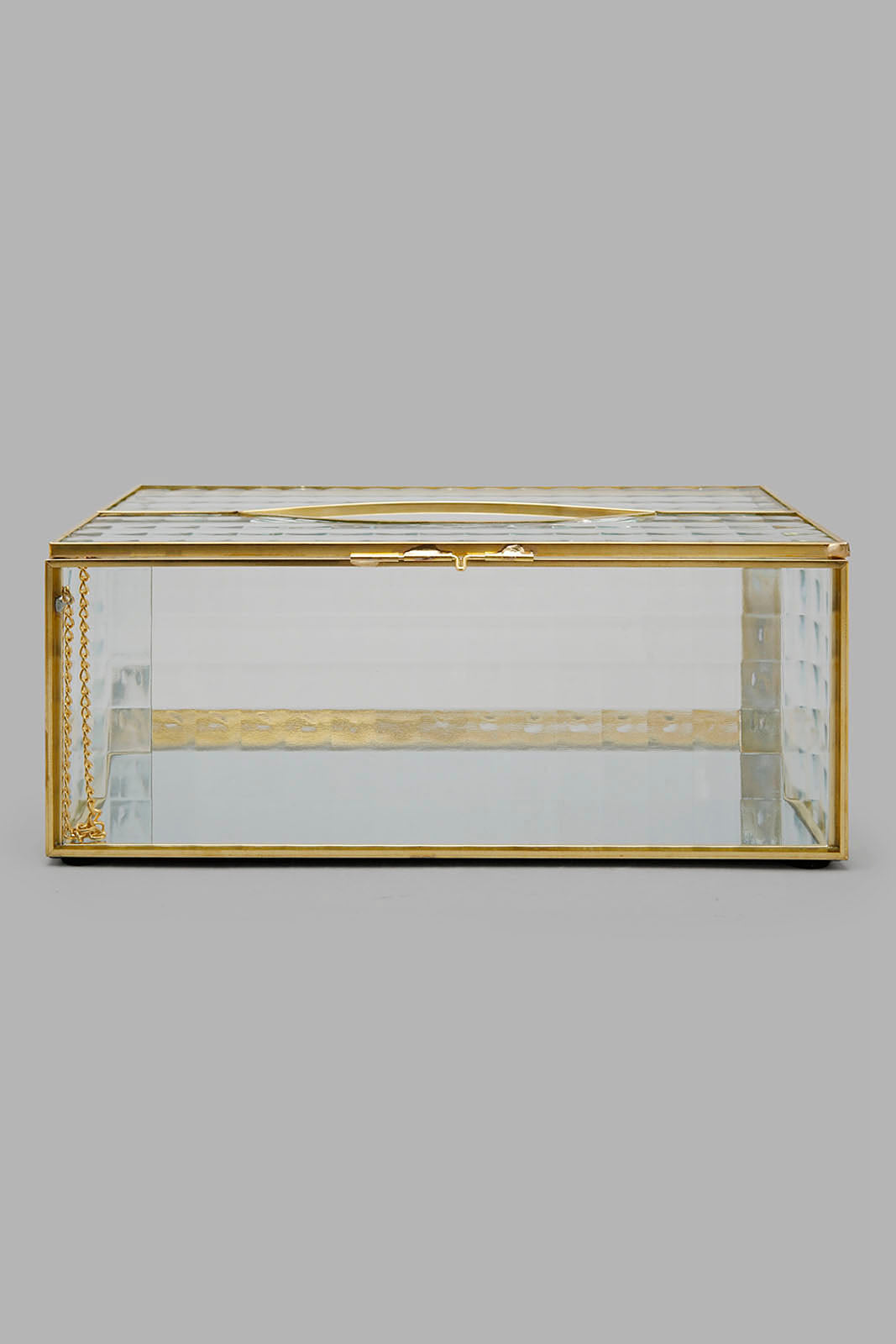 Redtag-Gold-Metal-Edge-Square-Tissue-Box-Category:Napkins-&-Tissues,-Colour:Gold,-Deals:New-In,-Filter:Home-Decor,-HMW-HOM-Decorative-Accessories,-LEGACY,-New-In-HMW-HOM,-Non-Sale,-Section:Homewares,-W22O-Home-Decor-