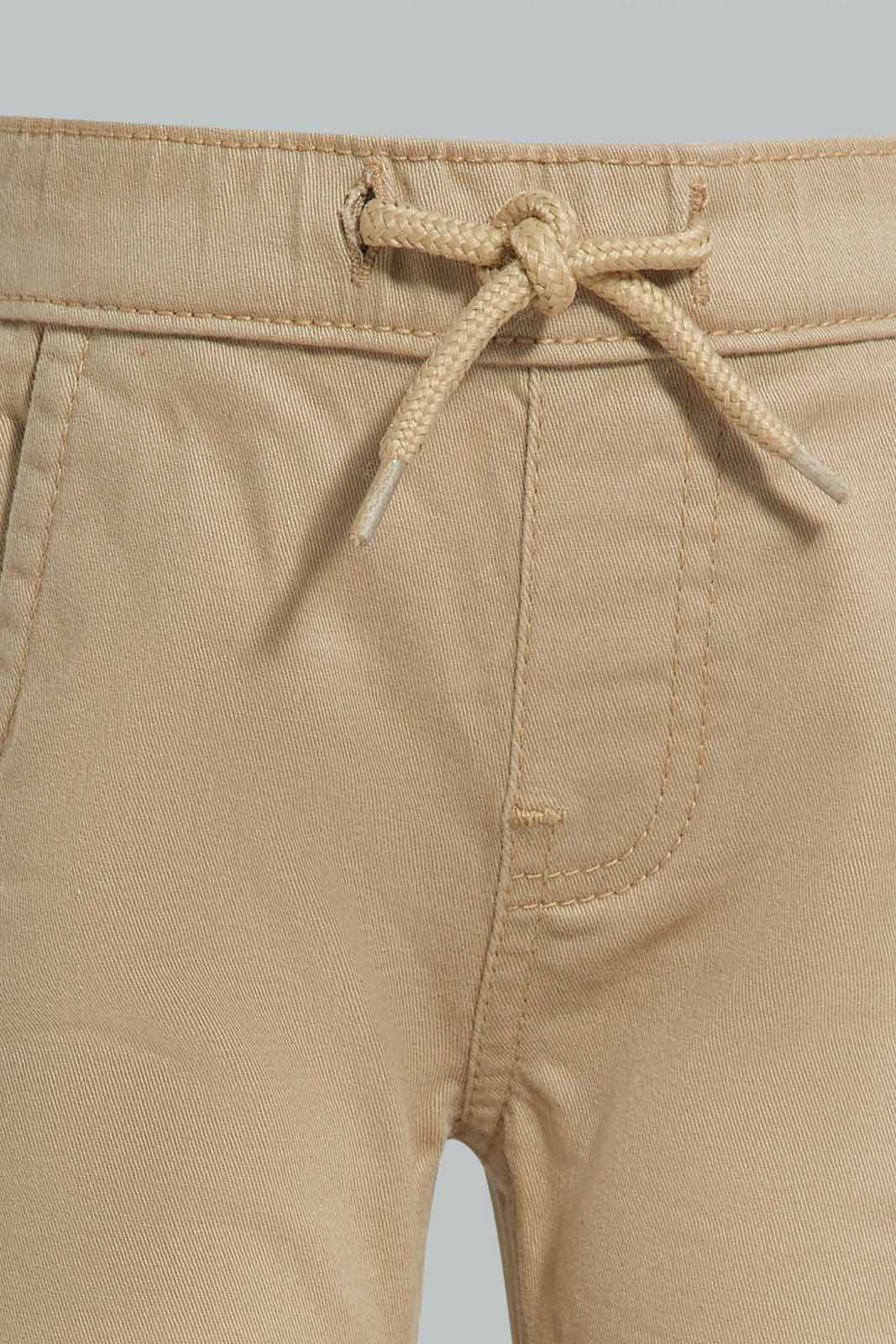 Redtag-Beige-Twill-Pull-On-Category:Trousers,-Colour:Beige,-Deals:New-In,-Filter:Infant-Boys-(3-to-24-Mths),-INB-Trousers,-New-In-INB,-Non-Sale,-S22D,-Section:Kidswear,-TBL-Infant-Boys-3 to 24 Months