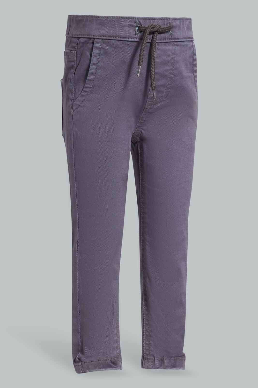 Redtag-Grey-Twill-Pull-On-Category:Trousers,-Colour:Grey,-Deals:New-In,-Filter:Infant-Boys-(3-to-24-Mths),-INB-Trousers,-New-In-INB-APL,-Non-Sale,-S22D,-Section:Boys-(0-to-14Yrs),-TBL-Infant-Boys-3 to 24 Months