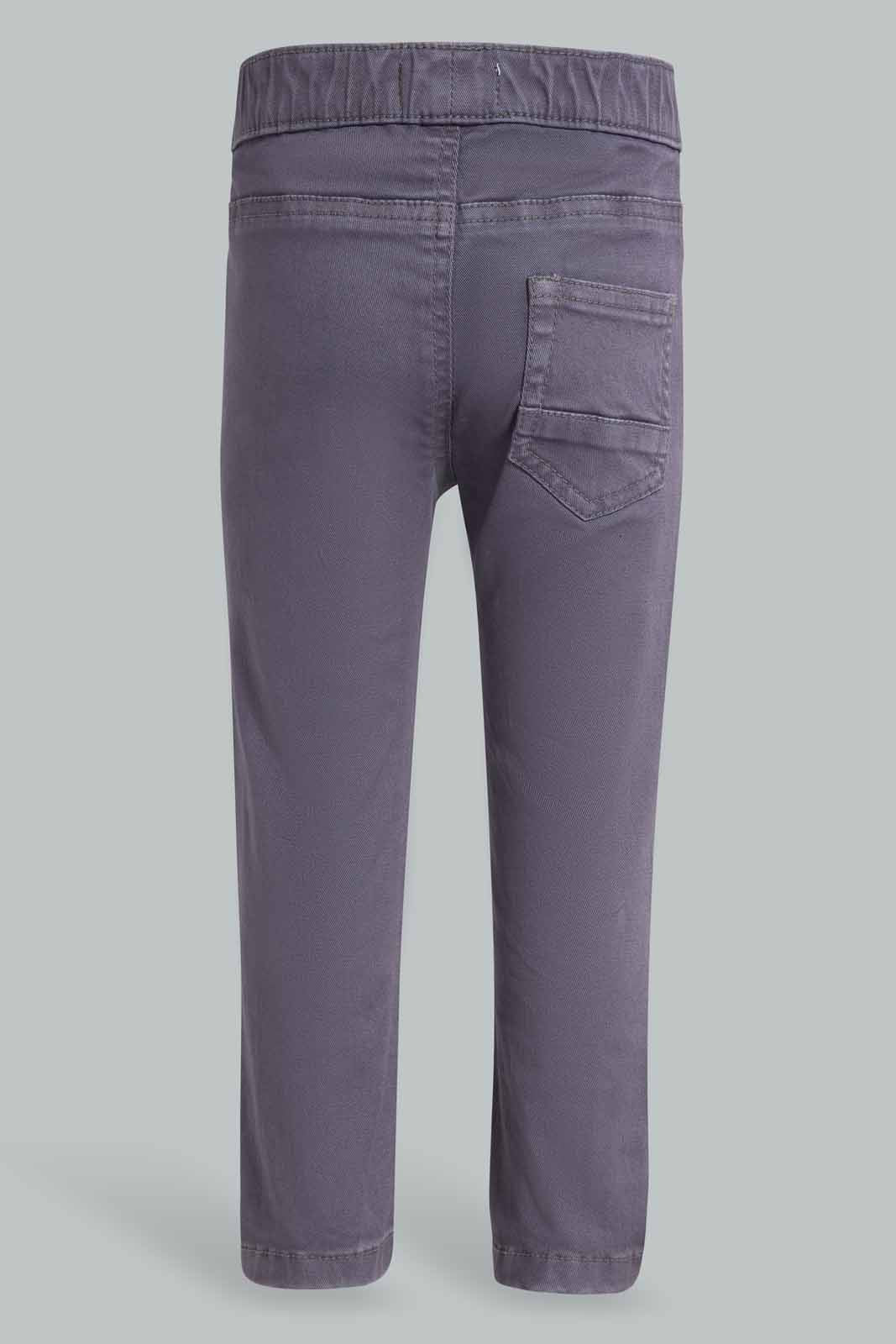 Redtag-Grey-Twill-Pull-On-Category:Trousers,-Colour:Grey,-Deals:New-In,-Filter:Infant-Boys-(3-to-24-Mths),-INB-Trousers,-New-In-INB-APL,-Non-Sale,-S22D,-Section:Boys-(0-to-14Yrs),-TBL-Infant-Boys-3 to 24 Months