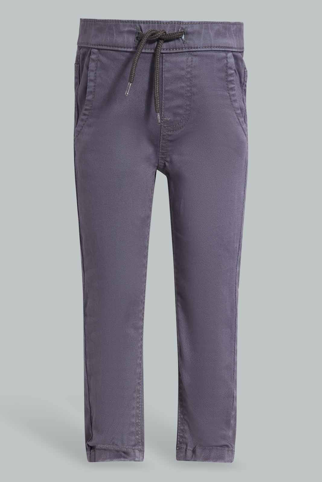 Redtag-Grey-Twill-Pull-On-Category:Trousers,-Colour:Grey,-Deals:New-In,-Filter:Infant-Boys-(3-to-24-Mths),-INB-Trousers,-New-In-INB-APL,-Non-Sale,-S22D,-Section:Boys-(0-to-14Yrs),-TBL-Infant-Boys-3 to 24 Months