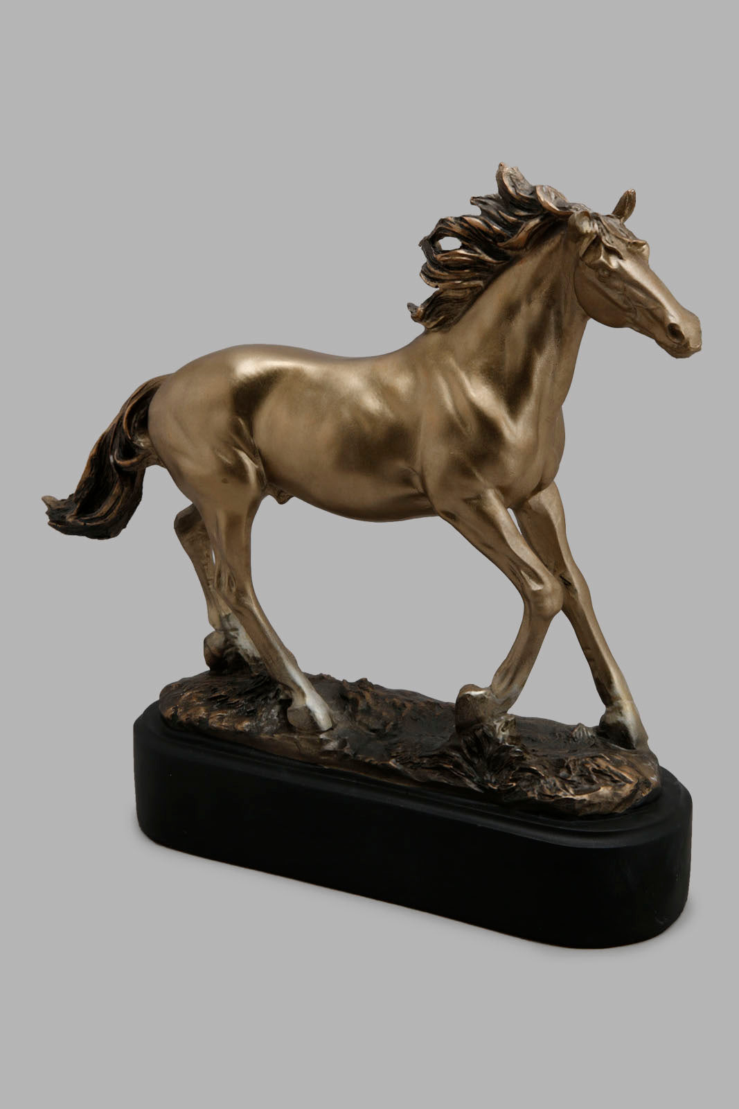 Redtag-Gold-Horse-Artefact-Category:Artefact,-Colour:Gold,-Deals:New-In,-Filter:Home-Decor,-HMW-HOM-Decorative-Accessories,-New-In-HMW-HOM,-Non-Sale,-Section:Homewares,-W22O-Home-Decor-