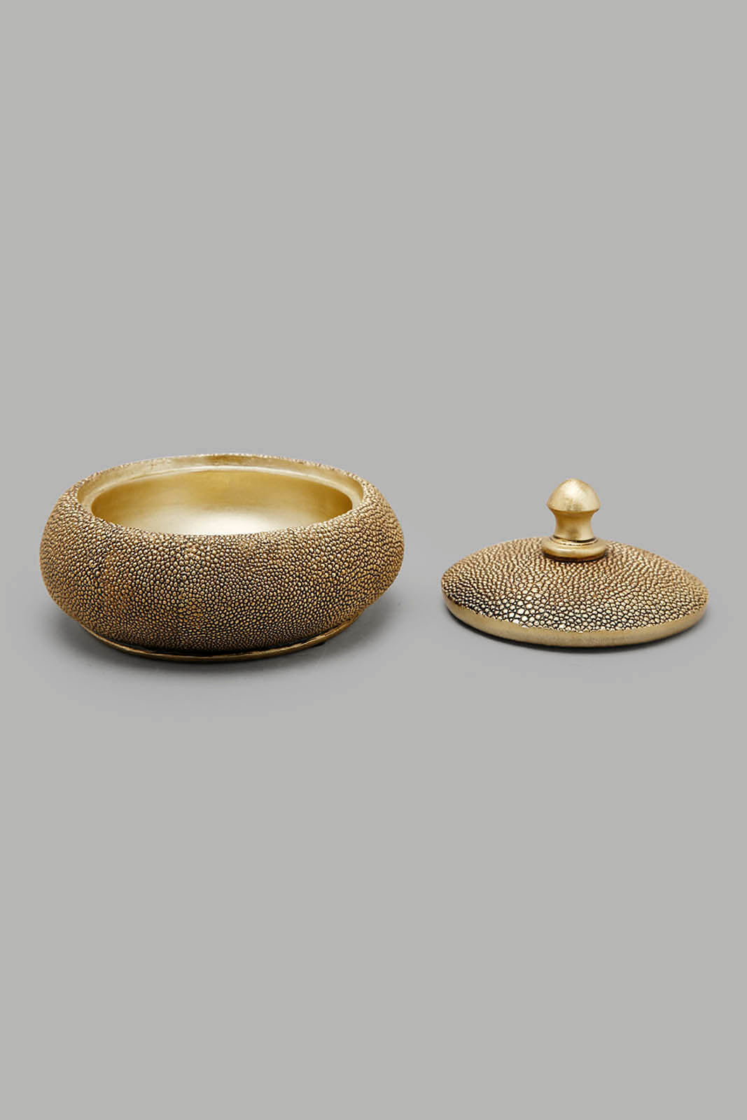 Redtag-Gold-Dottentextured-Jewellery-Box-Category:Fashion-Box,-Colour:Gold,-Deals:New-In,-Filter:Home-Decor,-HMW-HOM-Decorative-Accessories,-LEGACY,-New-In-HMW-HOM,-Non-Sale,-Section:Homewares,-W22O-Home-Decor-