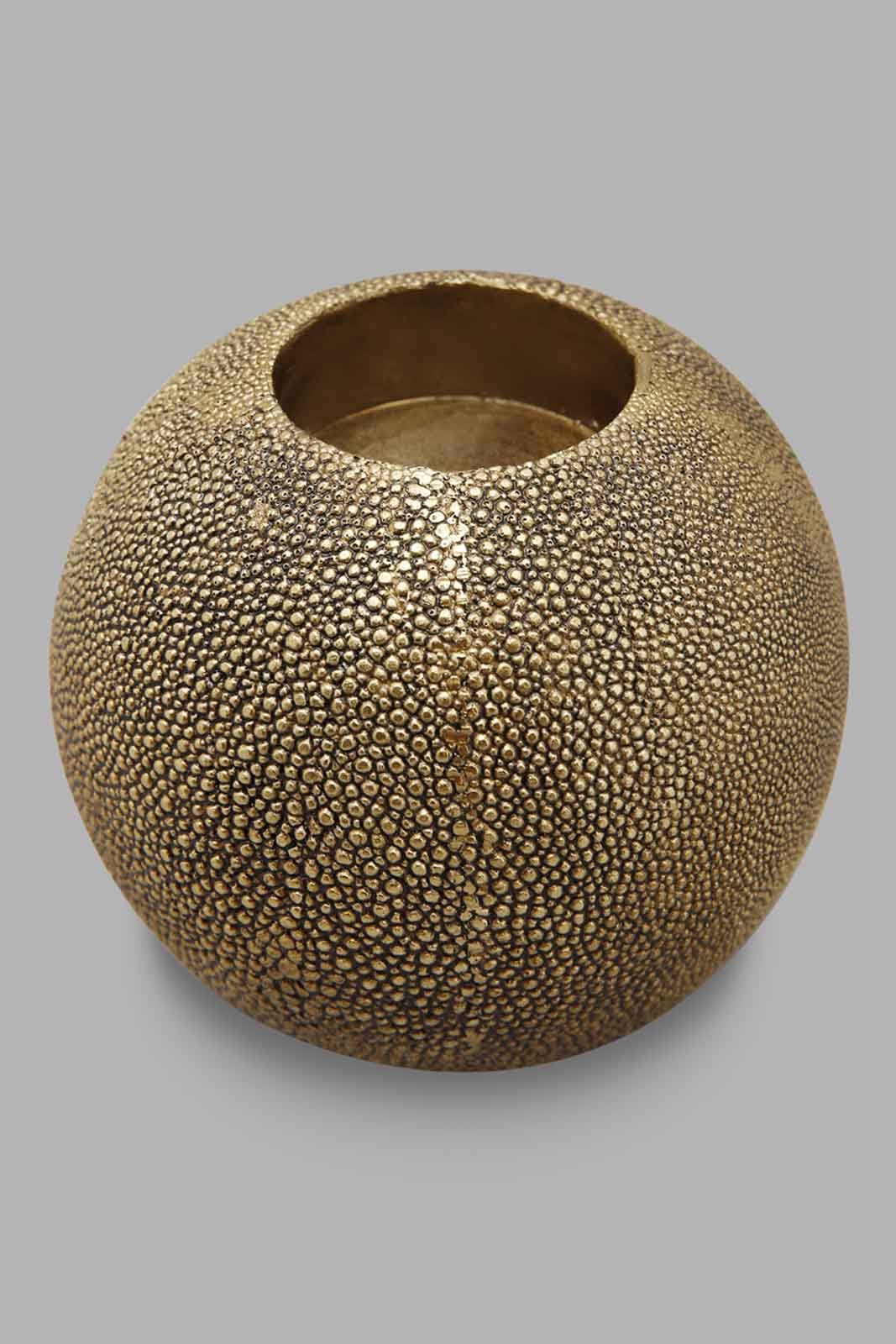 Redtag-Gold-Dottentextured-Round-Candle-Holder-Category:Candles-&-Fragrances,-Colour:Gold,-Deals:New-In,-Filter:Home-Decor,-HMW-HOM-Decorative-Accessories,-LEGACY,-New-In-HMW-HOM,-Non-Sale,-Section:Homewares,-W22O-Home-Decor-