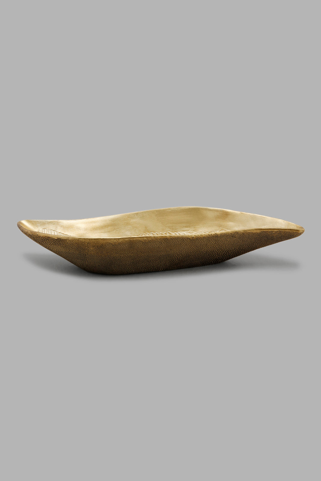 Redtag-Gold-Dottentextured-Twisted-Platter-Category:Giftware,-Colour:Gold,-Deals:New-In,-Filter:Home-Decor,-HMW-HOM-Decorative-Accessories,-LEGACY,-New-In-HMW-HOM,-Non-Sale,-Section:Homewares,-W22O-Home-Decor-