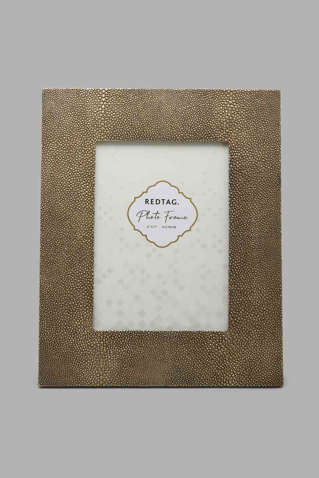 Redtag-Gold-Dottentextured-Photoframe-Category:Frames,-Colour:Gold,-Deals:New-In,-Filter:Home-Decor,-HMW-HOM-Decorative-Accessories,-LEGACY,-New-In-HMW-HOM,-Non-Sale,-Section:Homewares,-W22O-Home-Decor-