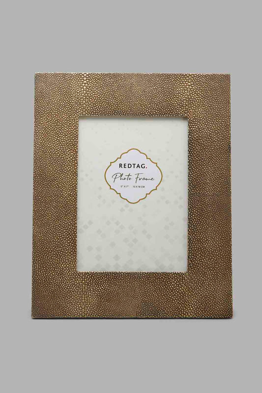 Redtag-Gold-Dottentextured-Photoframe-Category:Frames,-Colour:Gold,-Deals:New-In,-Filter:Home-Decor,-HMW-HOM-Decorative-Accessories,-LEGACY,-New-In-HMW-HOM,-Non-Sale,-Section:Homewares,-W22O-Home-Decor-