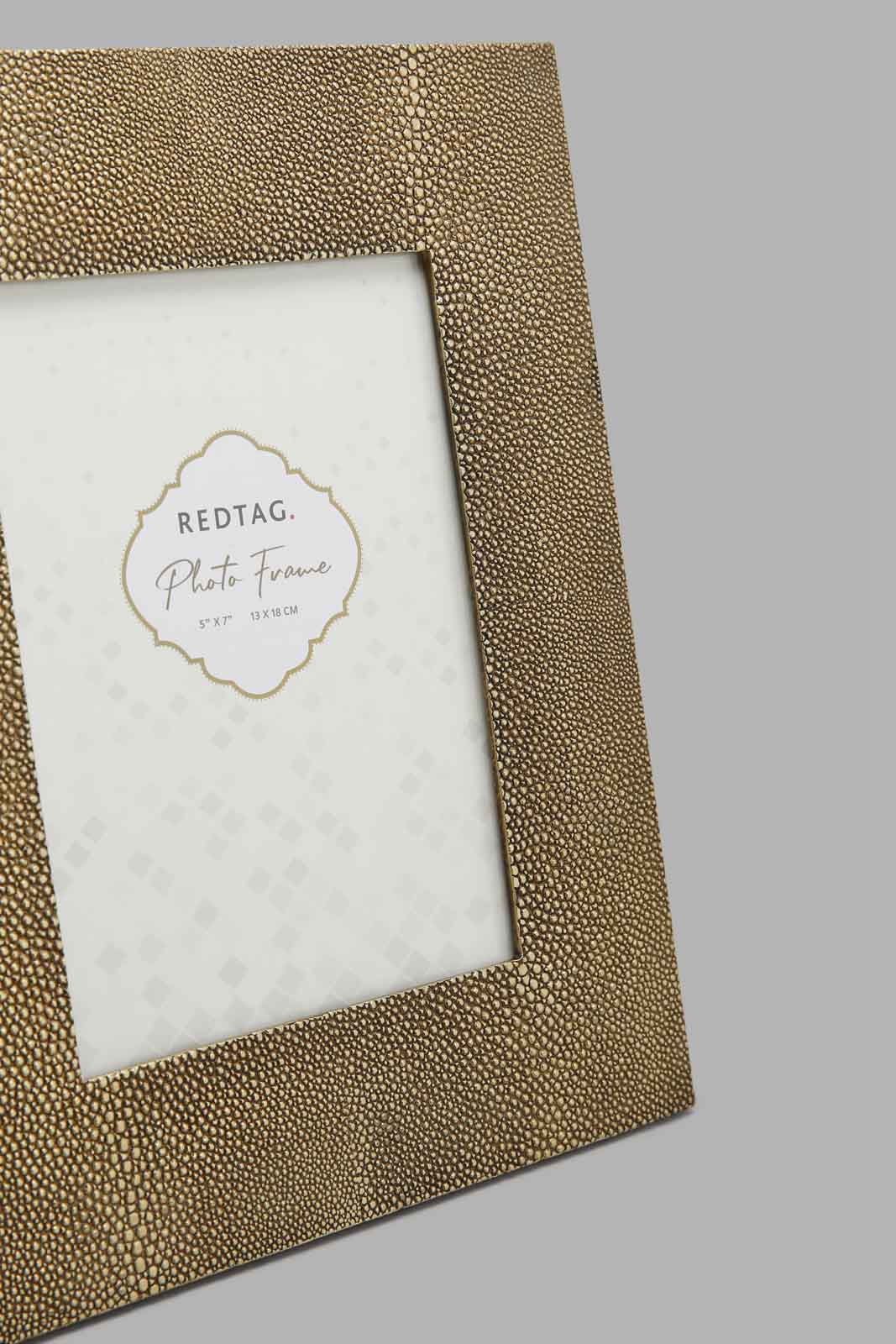 Redtag-Gold-Dottentextured-Photoframe-Category:Frames,-Colour:Gold,-Deals:New-In,-Filter:Home-Decor,-HMW-HOM-Decorative-Accessories,-LEGACY,-New-In-HMW-HOM,-Non-Sale,-Section:Homewares,-W22O-Home-Decor-