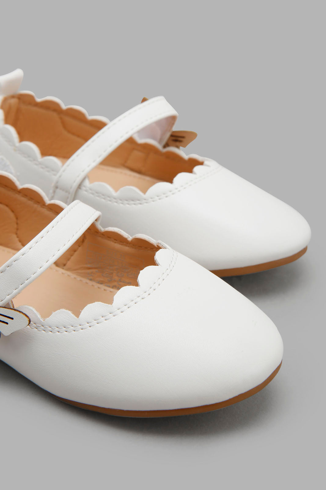 Redtag-White-Butterfly-Ballerina-Category:Shoes,-Colour:White,-Filter:Girls-Footwear-(1-to-3-Yrs),-ING-Shoes,-New-In,-New-In-ING-FOO,-Non-Sale,-Section:Girls-(0-to-14Yrs),-W22O-Infant-Girls-1 to 3 Years