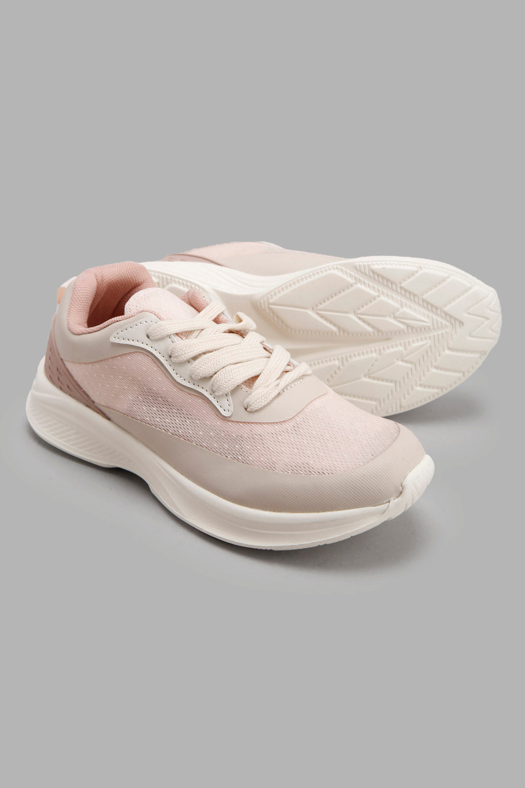 Redtag-Pale-Pink-Lace-Up-Trainer-Category:Trainers,-Colour:Pink,-Deals:New-In,-Filter:Girls-Footwear-(5-to-14-Yrs),-GSR-Trainers,-New-In-GSR-FOO,-Non-Sale,-Section:Girls-(0-to-14Yrs),-W22O-Senior-Girls-5 to 14 Years