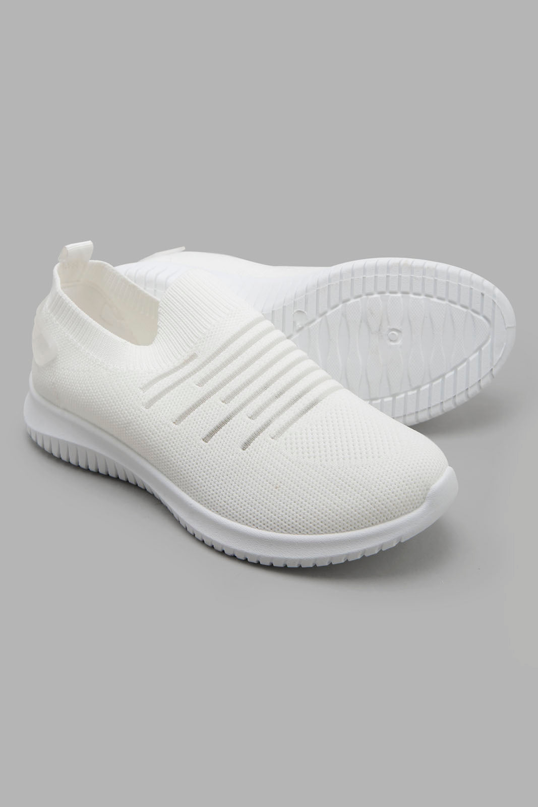 Redtag-White-Slip-On-Sneaker-Category:Trainers,-Colour:White,-Filter:Girls-Footwear-(5-to-14-Yrs),-GSR-Trainers,-New-In,-New-In-GSR-FOO,-Non-Sale,-Section:Girls-(0-to-14Yrs),-W22O-Senior-Girls-5 to 14 Years