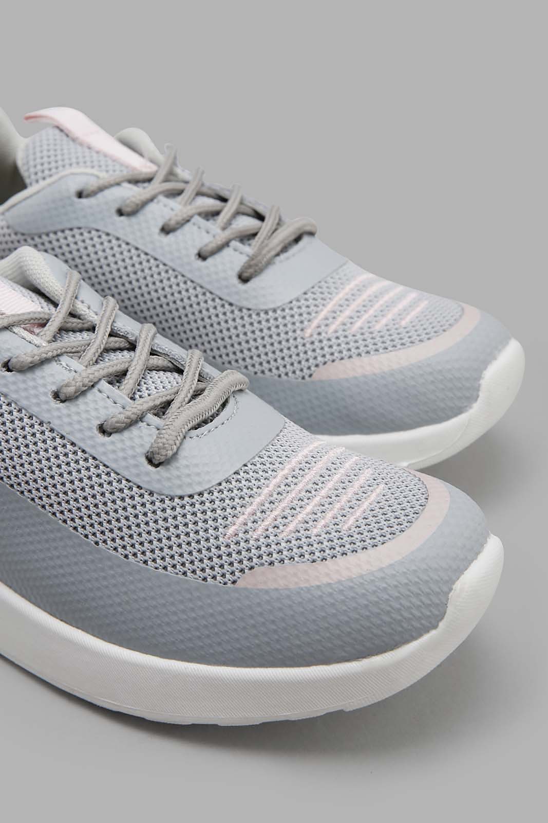 Redtag-Pale-Grey-Lace-Up-Trainer-Category:Trainers,-Colour:Grey,-Filter:Girls-Footwear-(5-to-14-Yrs),-GSR-Trainers,-New-In,-New-In-GSR-FOO,-Non-Sale,-Section:Girls-(0-to-14Yrs),-W22O-Senior-Girls-5 to 14 Years