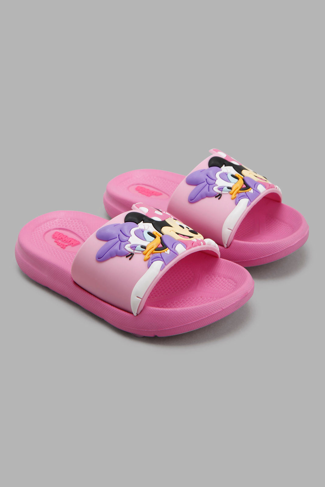 Redtag-Pink-Minnie-Character-Slide-Category:Flip-Flops,-CHR,-Colour:Pink,-Deals:New-In,-Filter:Girls-Footwear-(3-to-5-Yrs),-GIR-Flip-Flops,-New-In-GIR-FOO,-Non-Sale,-S22C,-Section:Girls-(0-to-14Yrs)-Girls-3 to 5 Years