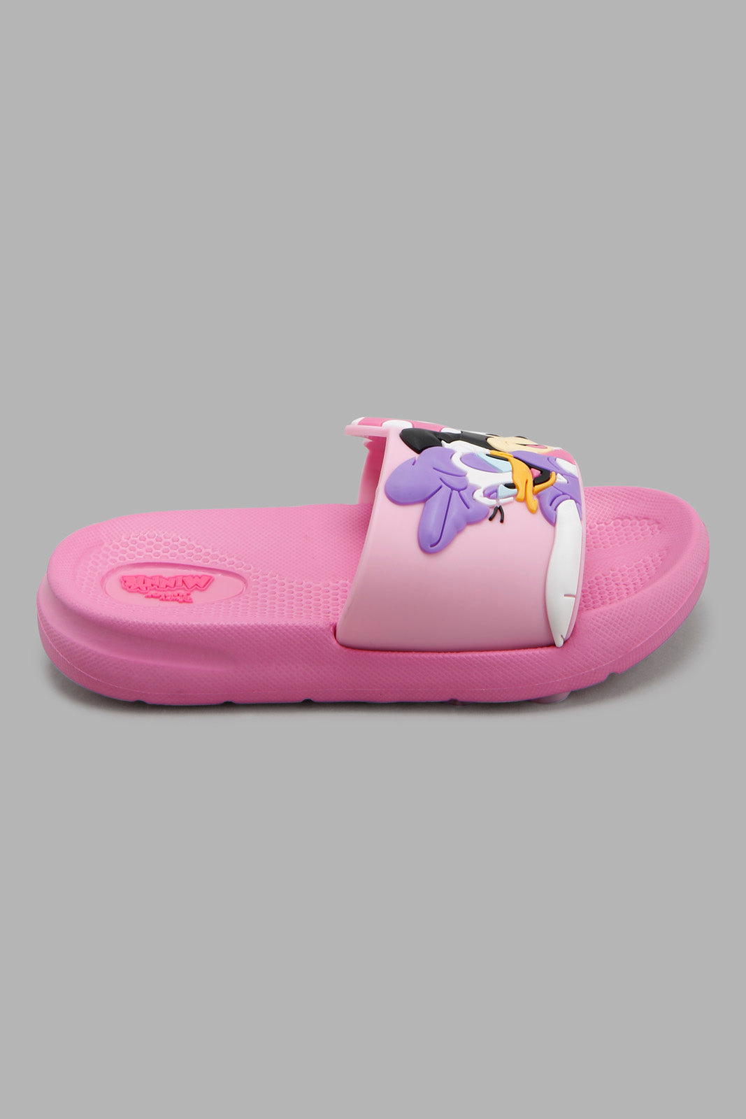 Redtag-Pink-Minnie-Character-Slide-Category:Flip-Flops,-CHR,-Colour:Pink,-Deals:New-In,-Filter:Girls-Footwear-(3-to-5-Yrs),-GIR-Flip-Flops,-New-In-GIR-FOO,-Non-Sale,-S22C,-Section:Girls-(0-to-14Yrs)-Girls-3 to 5 Years
