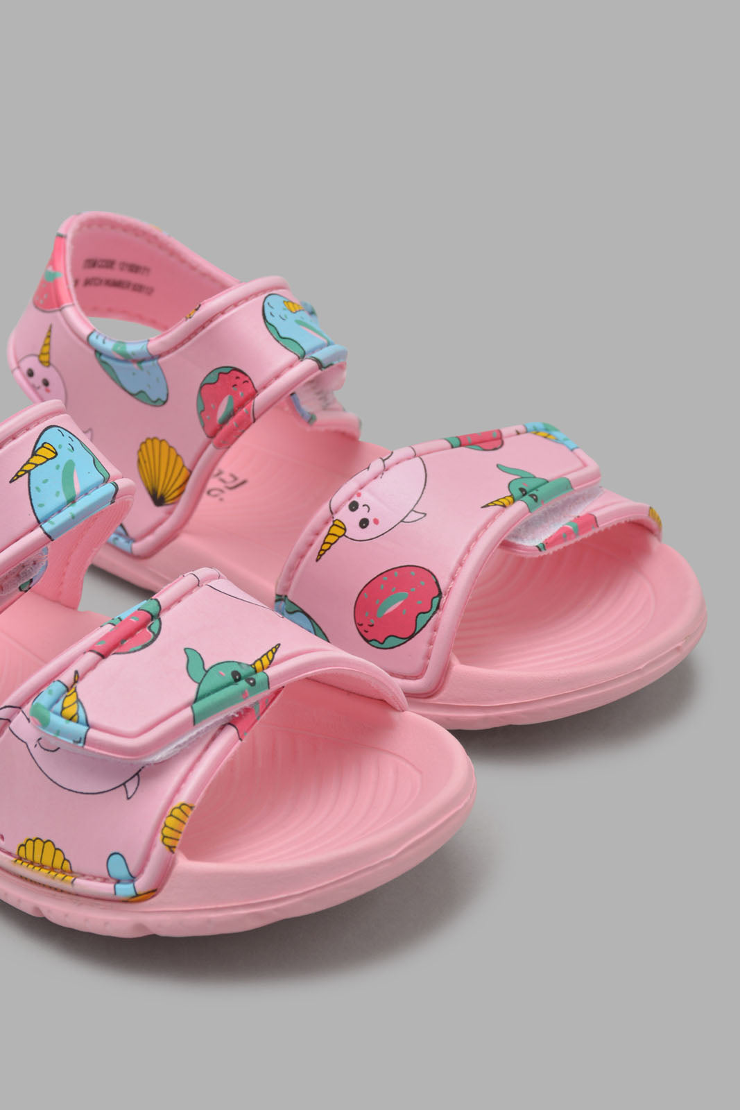 Redtag-Pale-Pink-Printed-Slide-Category:Flip-Flops,-Colour:Pink,-Filter:Girls-Footwear-(3-to-5-Yrs),-GIR-Flip-Flops,-New-In,-New-In-GIR-FOO,-Non-Sale,-Section:Girls-(0-to-14Yrs),-W22O-Girls-3 to 5 Years