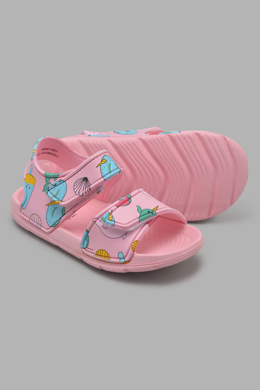 Redtag-Pale-Pink-Printed-Slide-Category:Flip-Flops,-Colour:Pink,-Filter:Girls-Footwear-(3-to-5-Yrs),-GIR-Flip-Flops,-New-In,-New-In-GIR-FOO,-Non-Sale,-Section:Girls-(0-to-14Yrs),-W22O-Girls-3 to 5 Years
