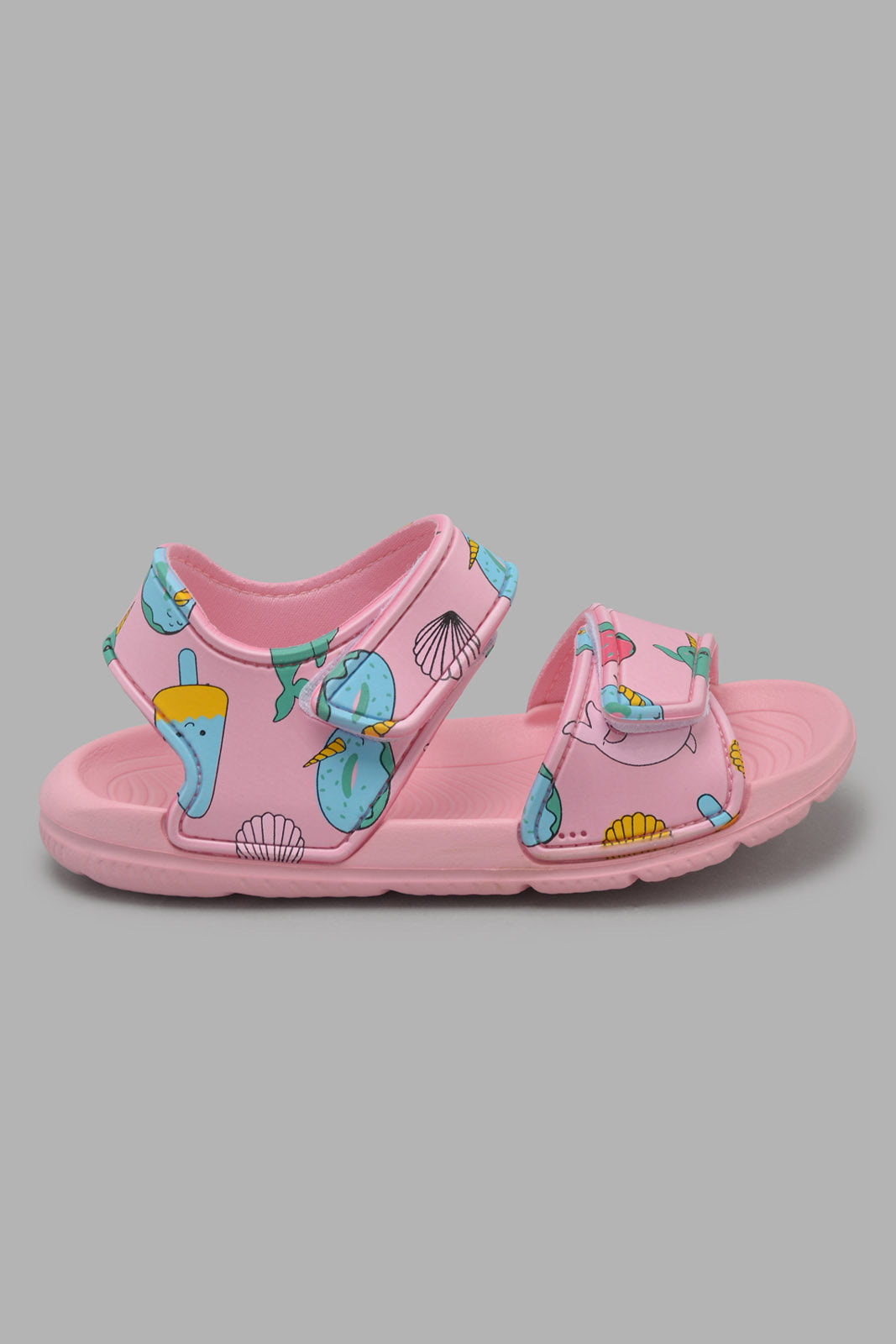 Redtag-Pale-Pink-Printed-Slide-Category:Flip-Flops,-Colour:Pink,-Filter:Girls-Footwear-(3-to-5-Yrs),-GIR-Flip-Flops,-New-In,-New-In-GIR-FOO,-Non-Sale,-Section:Girls-(0-to-14Yrs),-W22O-Girls-3 to 5 Years