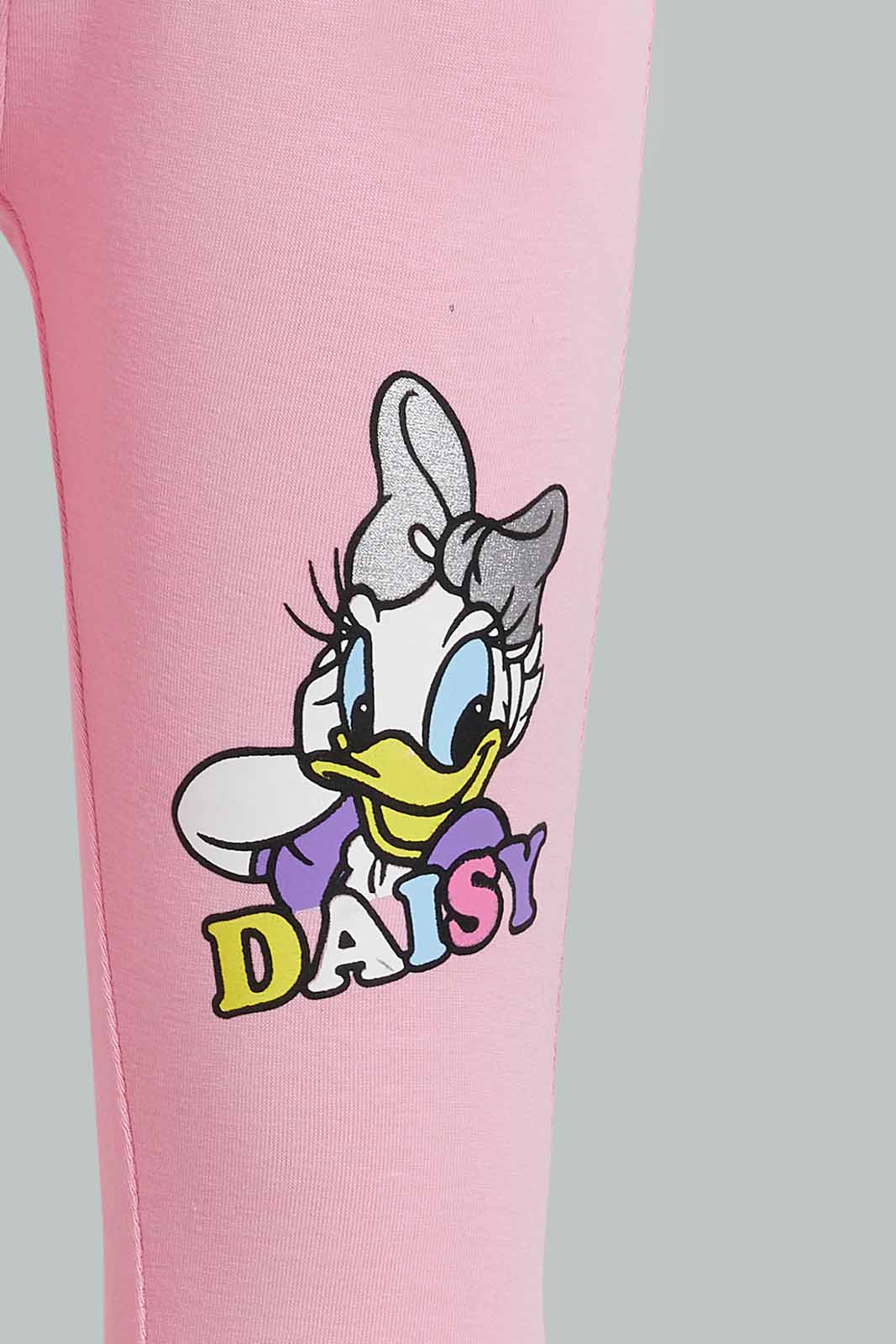 Redtag-Pink-Daisy-Print-Leggings-Leggings-Infant-Girls-3 to 24 Months