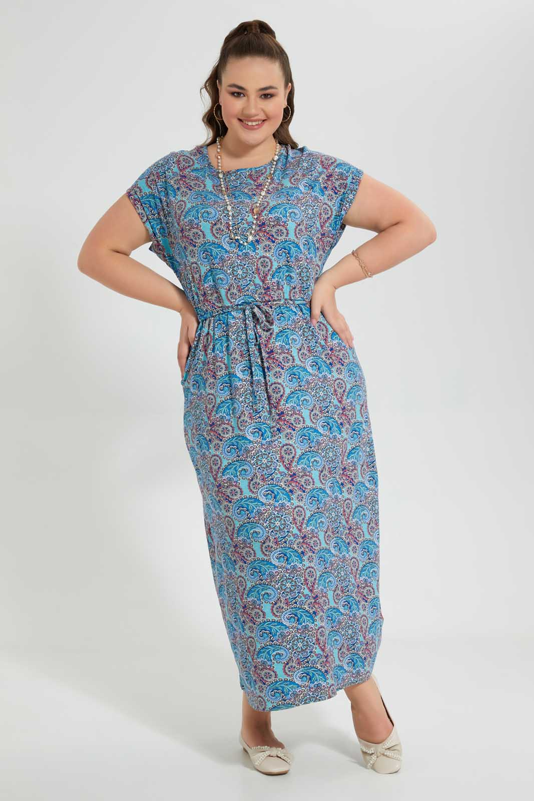 Redtag-Assorted-Floral-Maxi-Dresses-With-Belt-Dresses-Women's-