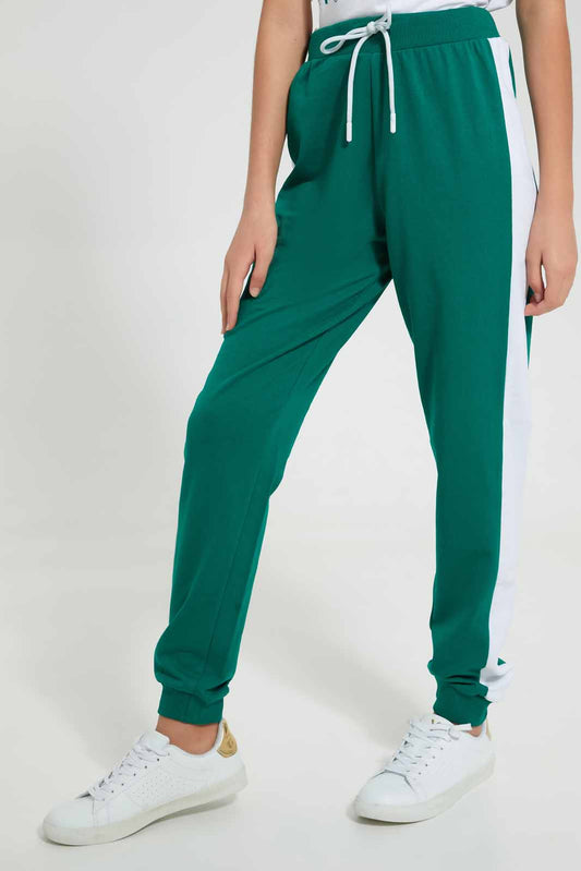 Redtag-Black-Short-Joggers-Senior-Girls-9 to 14 Years