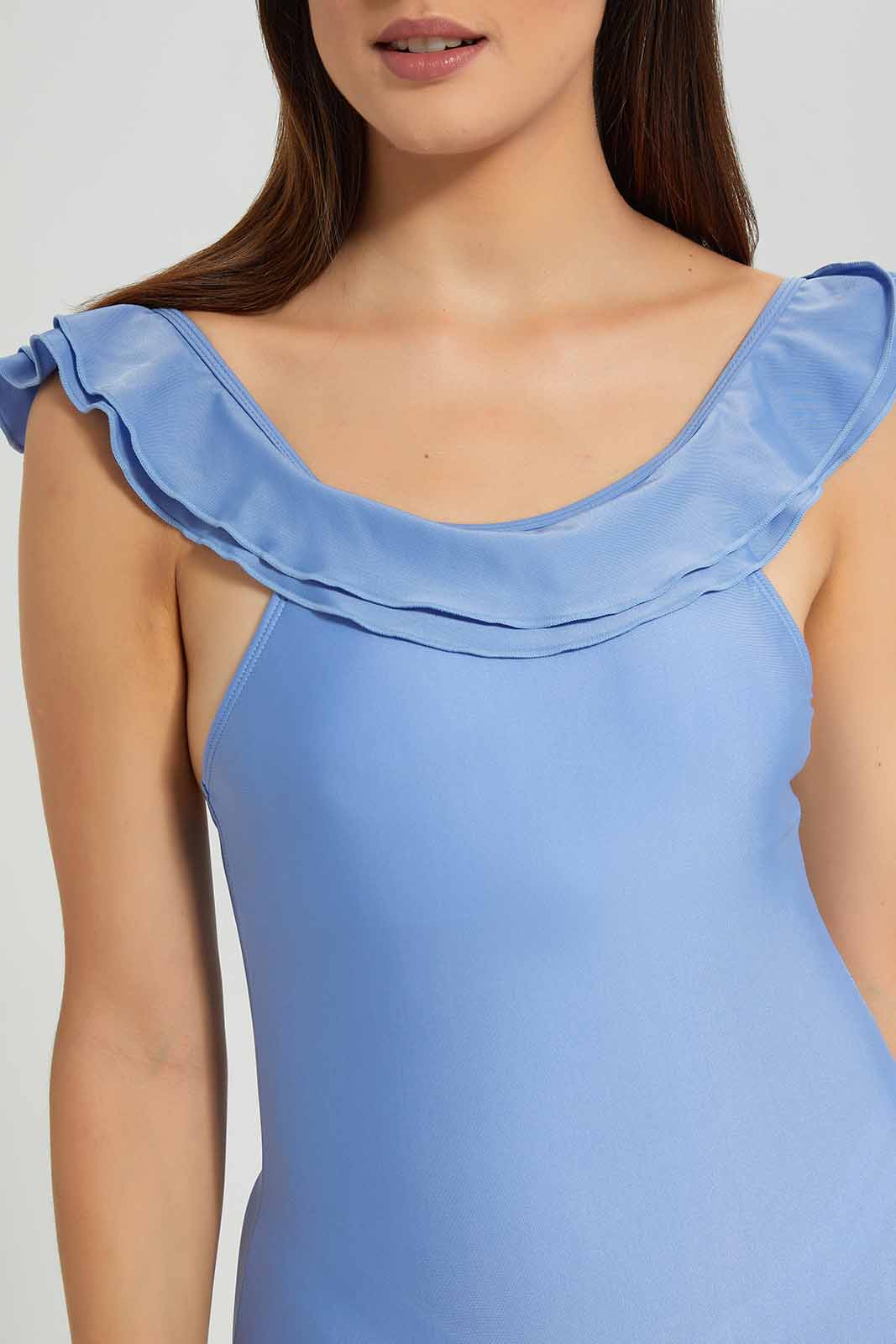 Redtag-Pale-Blue-Solid-Swimsuit-Category:Swimwear,-Colour:Blue,-Deals:New-In,-Filter:Women's-Clothing,-New-In-Women-APL,-Non-Returnable,-Non-Sale,-S22D,-Section:Women,-Women-Swimwear--