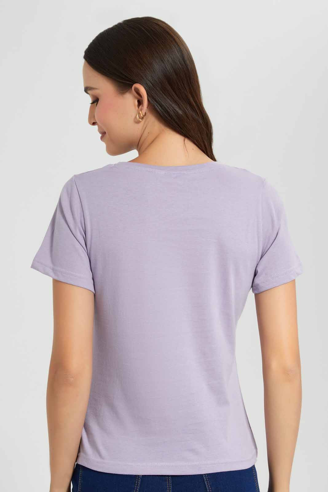 Redtag-Lilac-New-York-Print-T-Shirt-Category:T-Shirts,-Colour:Lilac,-Filter:Women's-Clothing,-New-In,-New-In-Women,-Non-Sale,-S22D,-Section:Women,-TBL,-Women-T-Shirts-Women's-