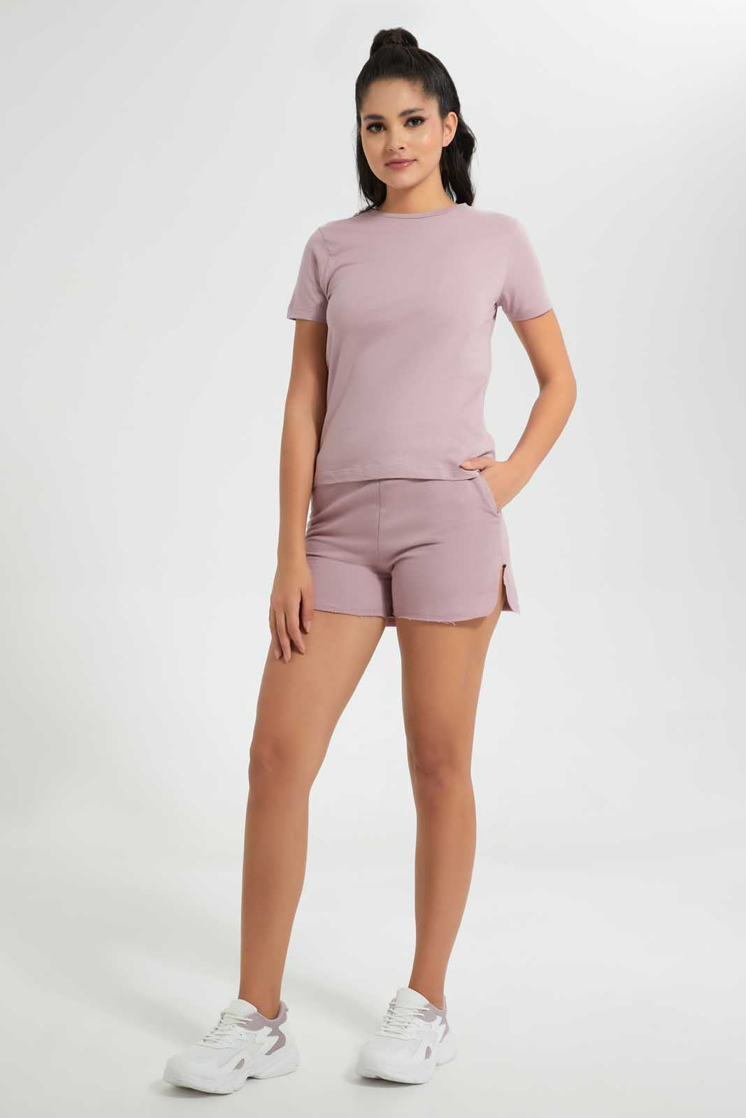 Redtag-Mauve-Crew-Neck-T-Shirt-Graphic-T-Shirts-Women's-