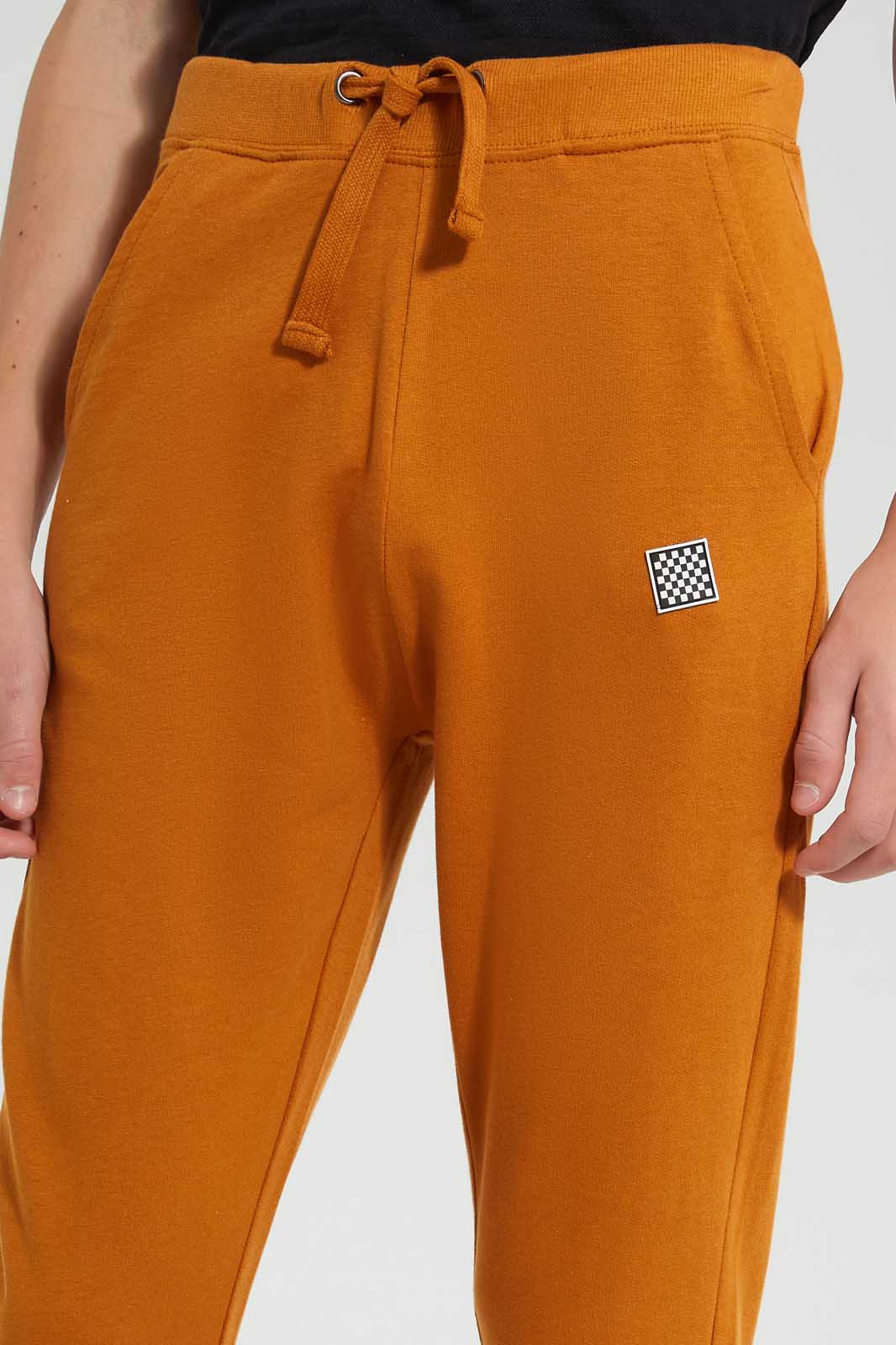 Redtag-Mustard-Table-Active-Pants-Active-Pants-Senior-Boys-9 to 14 Years