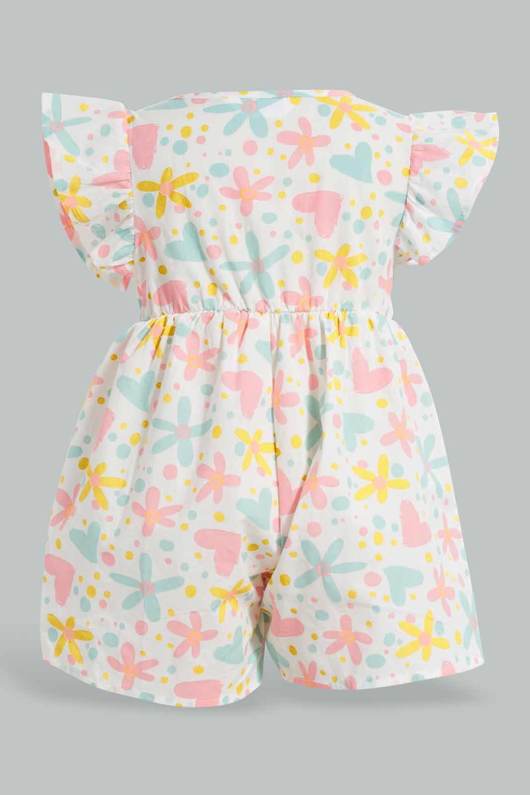 Redtag-Multicolour-Floral-Jumpsuit-For-Baby-Girls-Category:Jumpsuits,-Colour:Multicolour,-Deals:4-For-90,-Deals:Sale,-Filter:Infant-Girls-(3-to-24-Mths),-Infant-Girls-Jumpsuits,-S22C,-Sale-ING-APL,-Section:Girls-(0-to-14Yrs)-Infant-Girls-3 to 24 Months