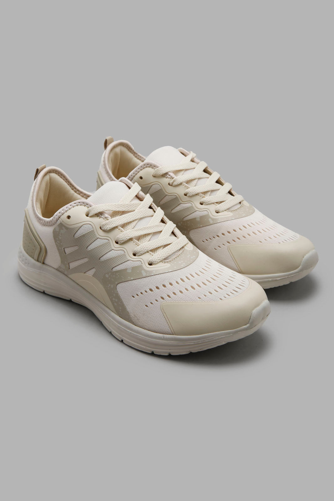 Redtag-Ivory-Slim-Runner-Category:Trainers,-Colour:Ivory,-Deals:New-In,-Filter:Women's-Footwear,-New-In-Women-FOO,-Non-Sale,-Section:Women,-W22A,-Women-Trainers-Women's-