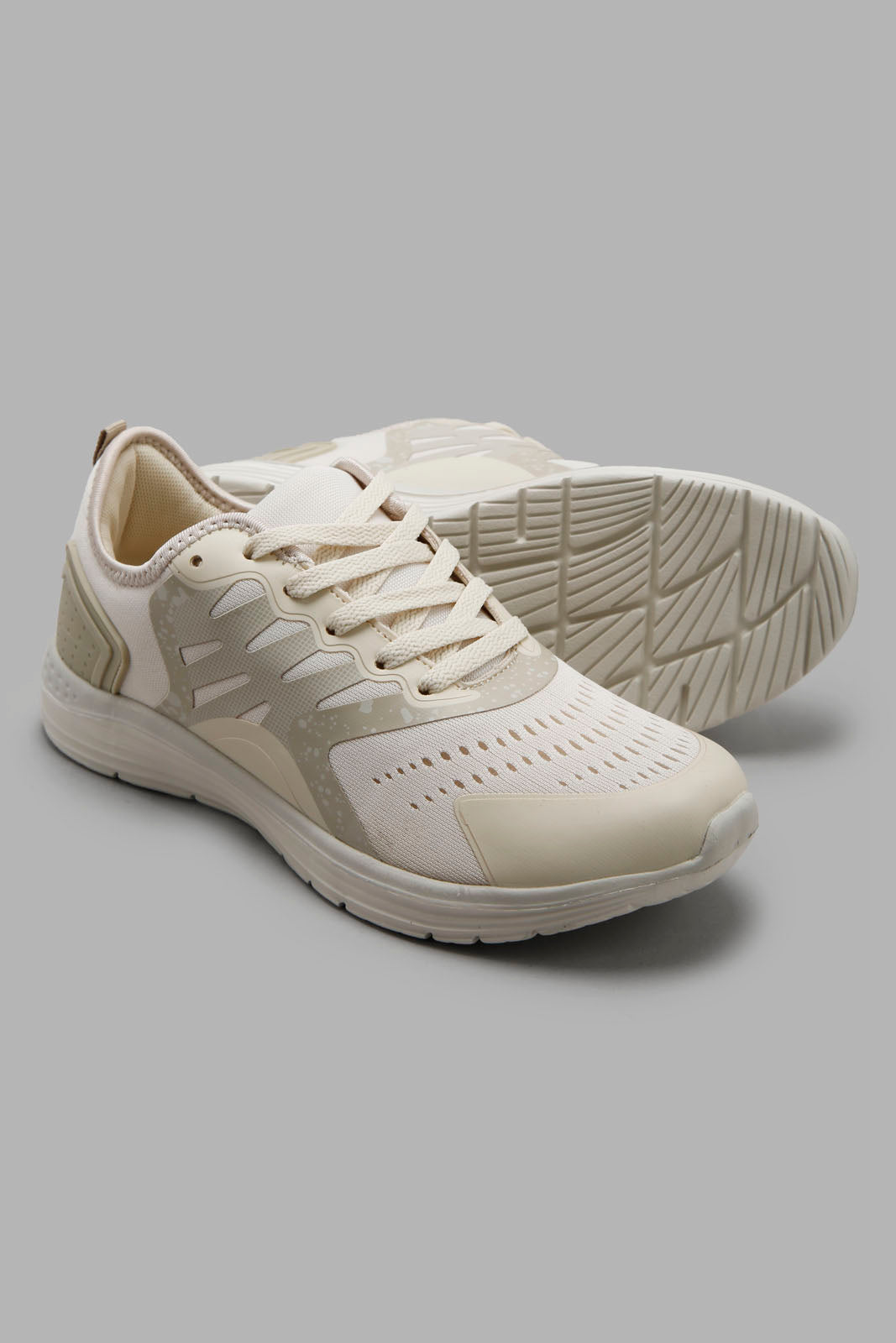 Redtag-Ivory-Slim-Runner-Category:Trainers,-Colour:Ivory,-Deals:New-In,-Filter:Women's-Footwear,-New-In-Women-FOO,-Non-Sale,-Section:Women,-W22A,-Women-Trainers-Women's-